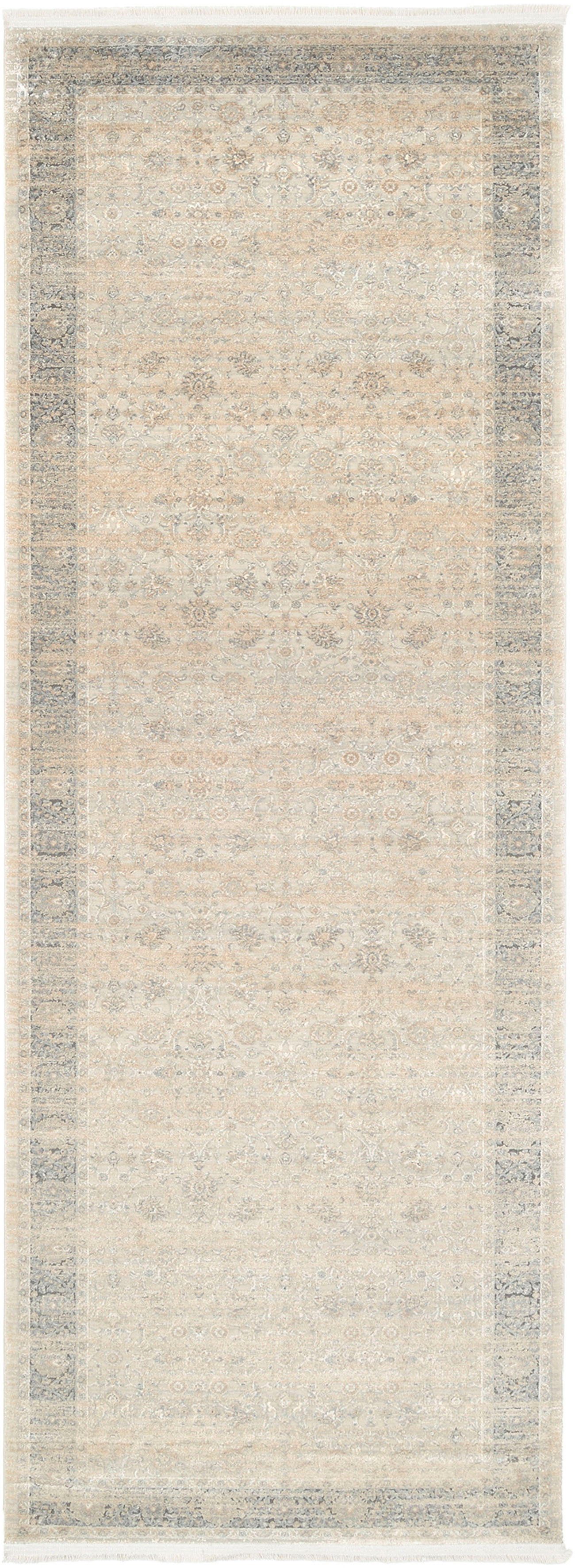 OCI DIE TEPPICHMARKE Läufer HORUS NIMA, rechteckig, Höhe: 8 mm, 3-D Optik, Vintage Optik, feine Fransen, Wohnzimmer