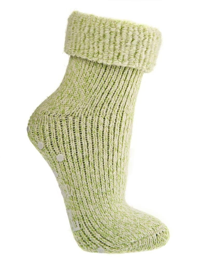 ABS-Socken 2 Paar ABS-Stoppersocken Wollsocken für Damen mit Umschlag