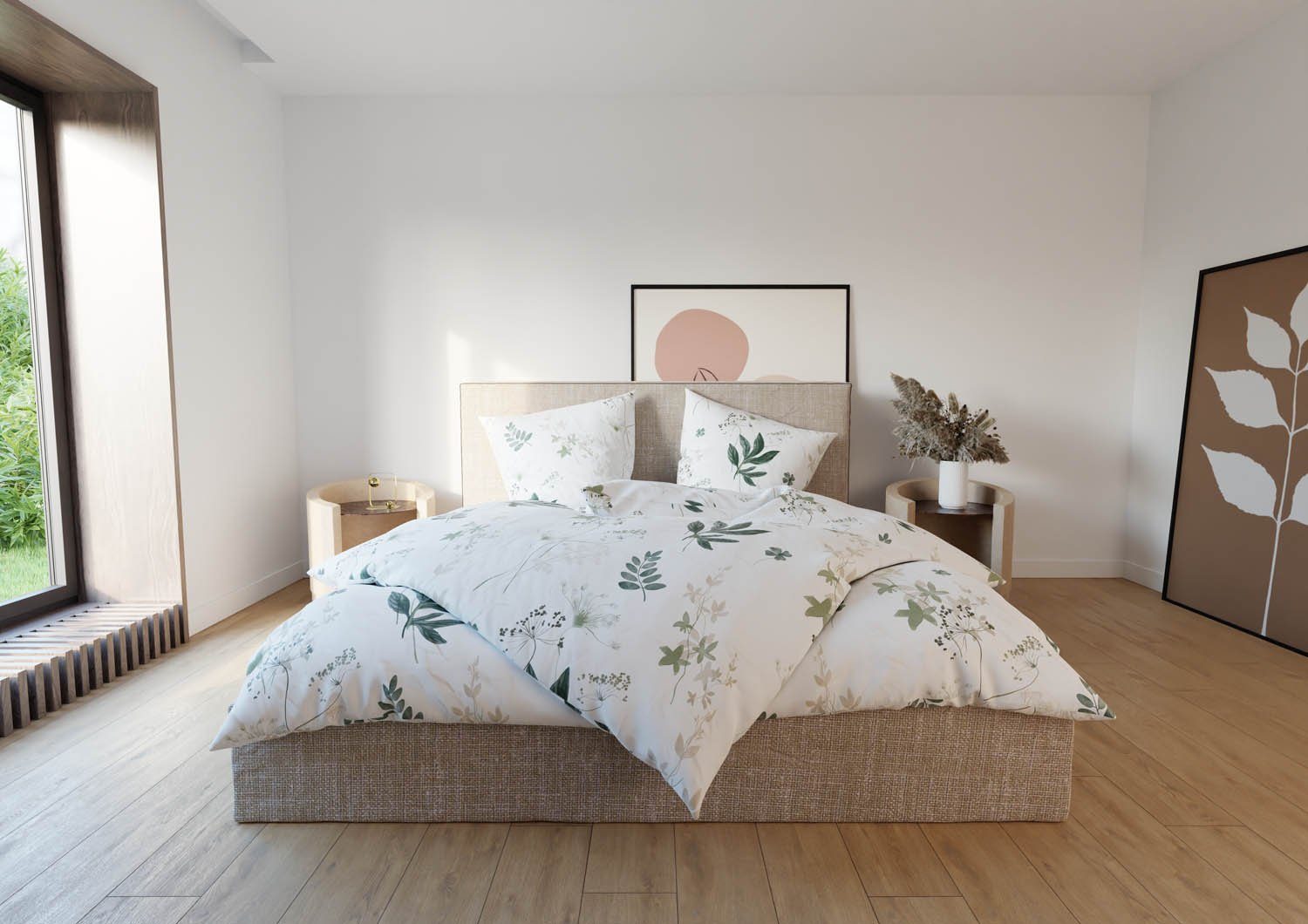 BETTWAESCHE-MIT-STIL Bettwäsche Mako Satin Bettwäsche Wildflowers, günstig online kaufen