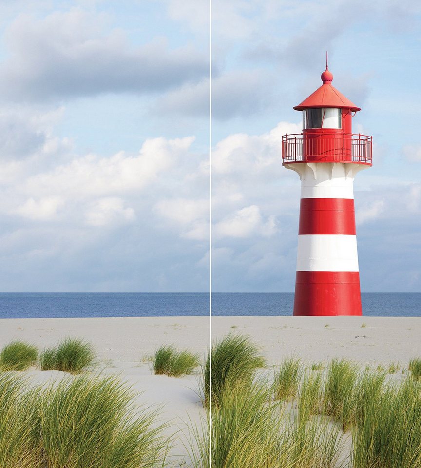 Thumbnail - Schulte Badrückwand DecoDesign Foto Motiv Leuchtturm, (Set über Eck, 2 Platten à 90 x 210 cm), Wandverkleidung, Duschrüc...