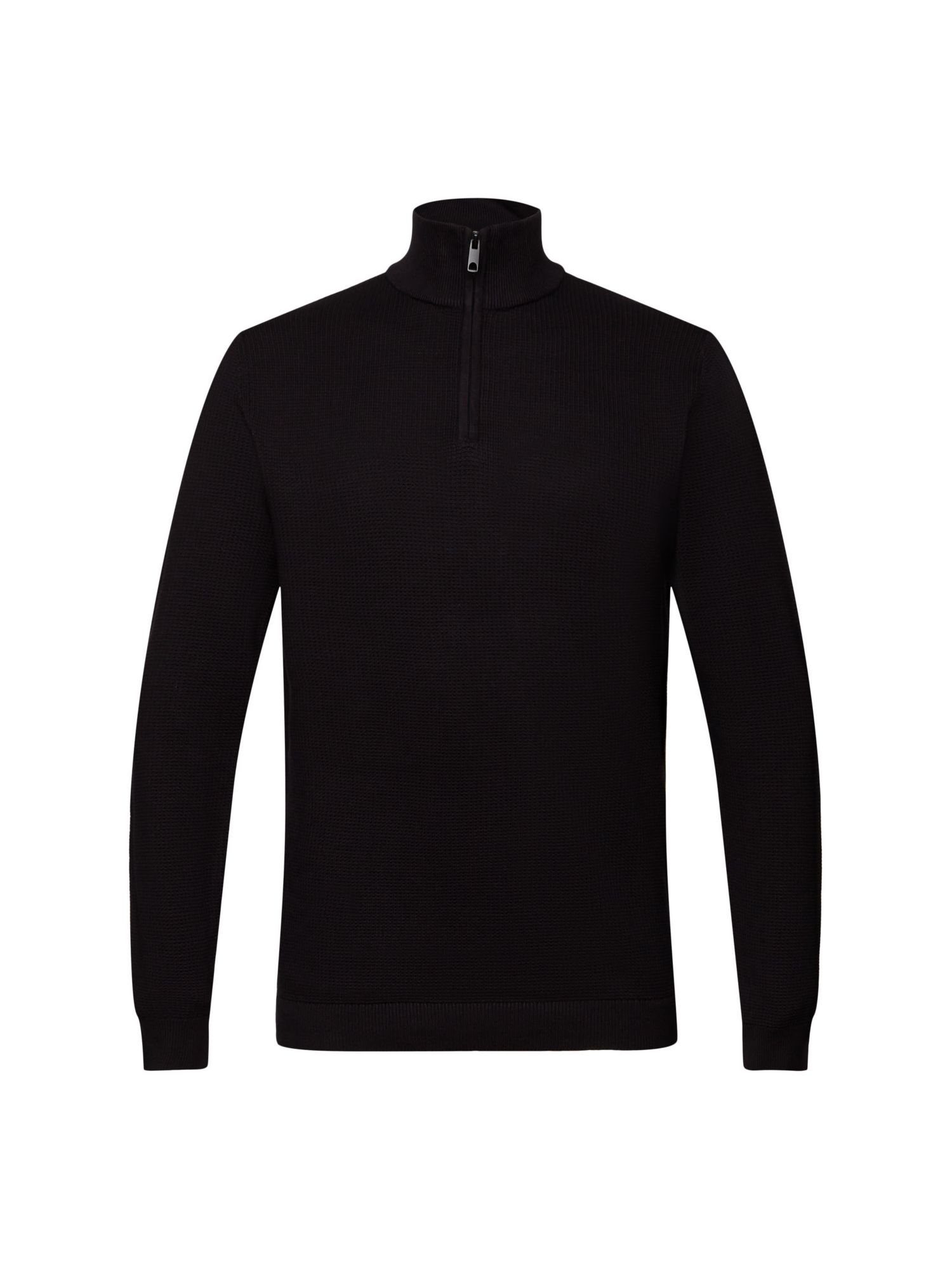 Esprit Troyer Troyer aus 100% Pima Baumwolle BLACK | Fleecepullover