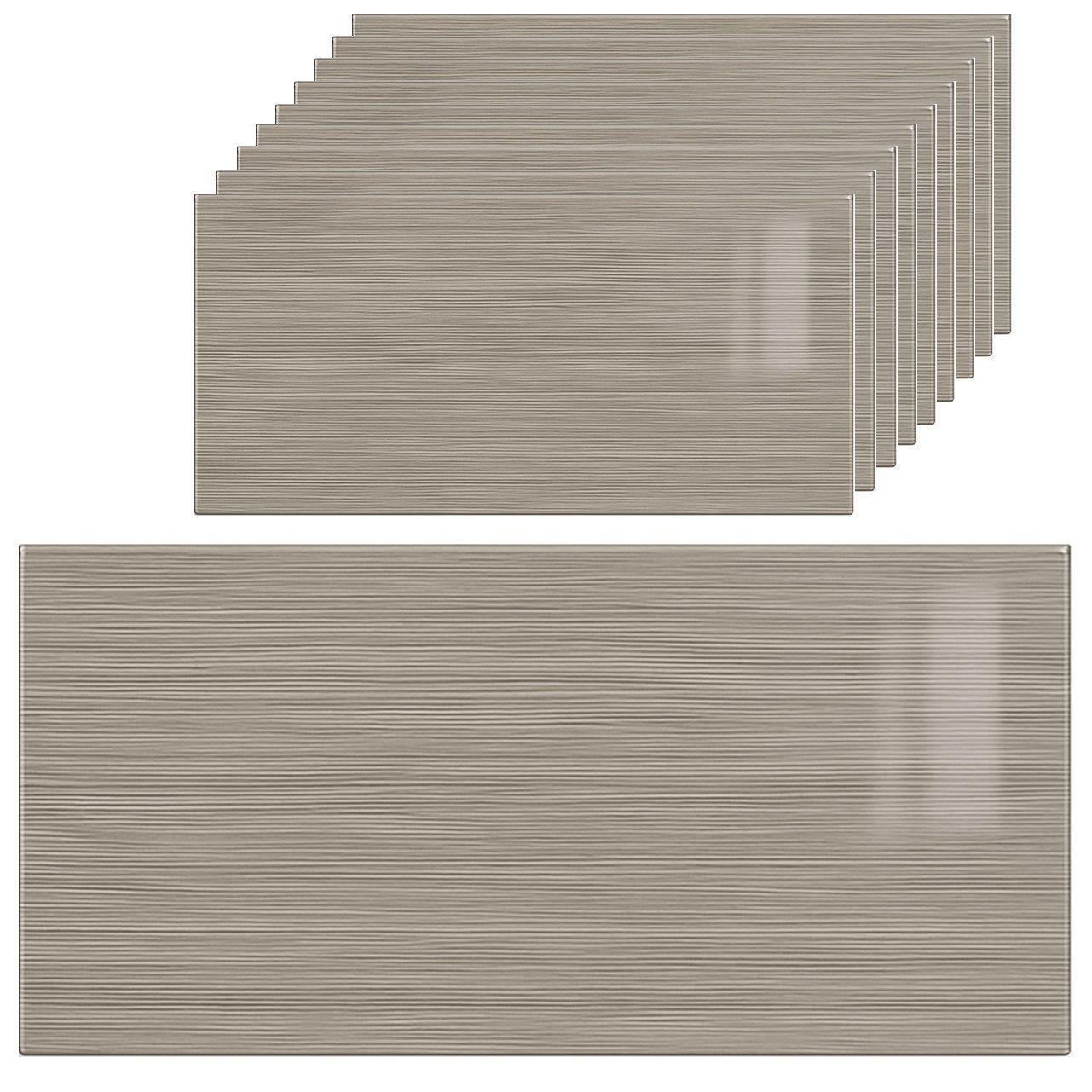 HOOZ Wandpaneel Selbstklebende Wandpaneele 10er Set 30x60 cm – Wandverkleidung modern, BxL: 60x30 cm, 0.18 qm, (Set, 10-tlg) Schutzfolie abziehen, Paneel aufkleben und andrücken