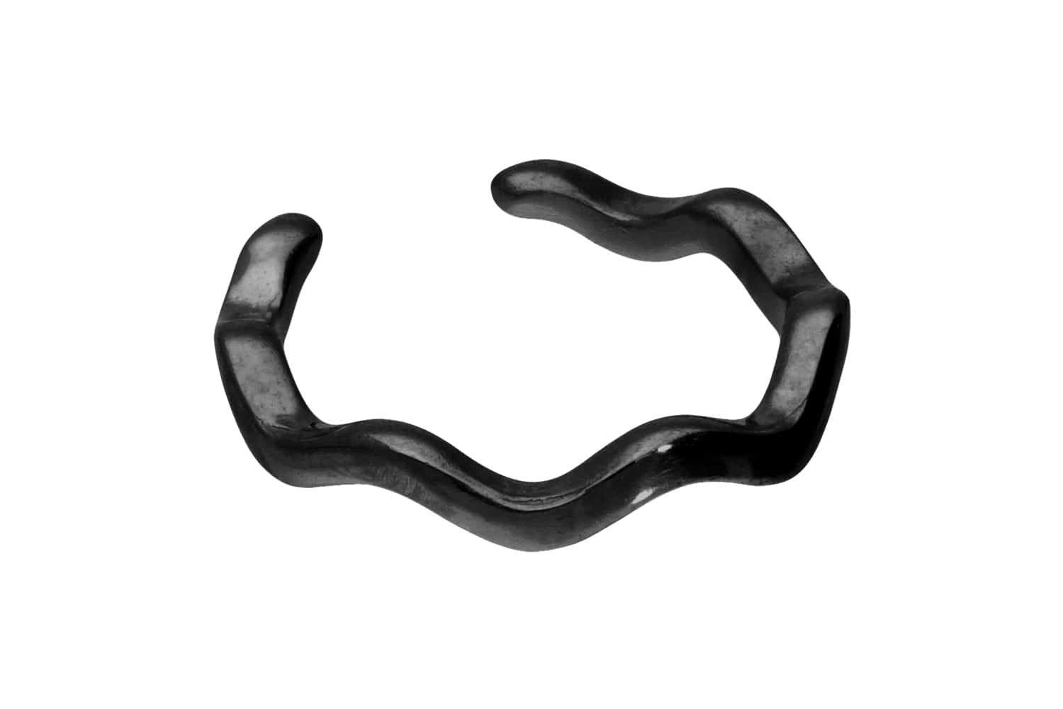 PIERCINGLINE Fake-Spirale Chirurgenstahl Fake Ohrring WELLE (Fake Piercing-Ringe, 1-tlg)