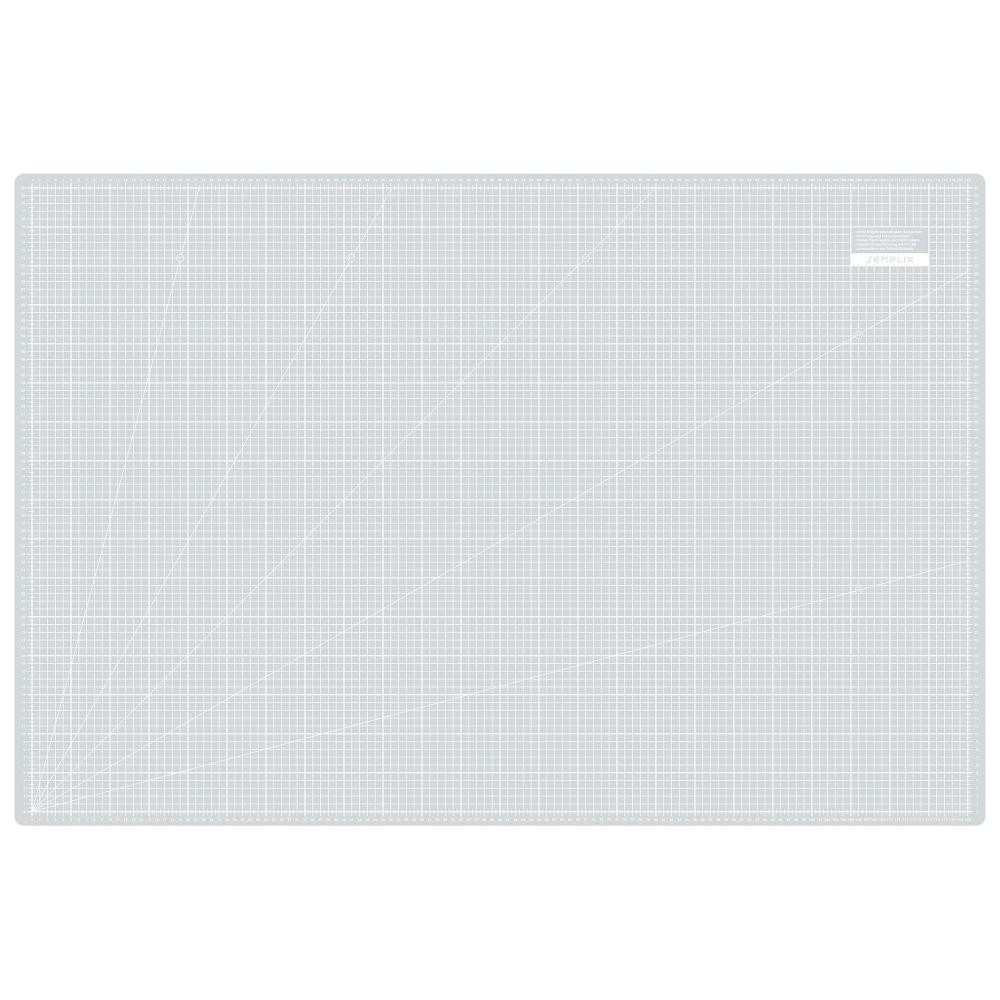 Semplix Schneideunterlage - Schneidematte hellgrau-grau 120 x 80 cm / 48 x 32 inch