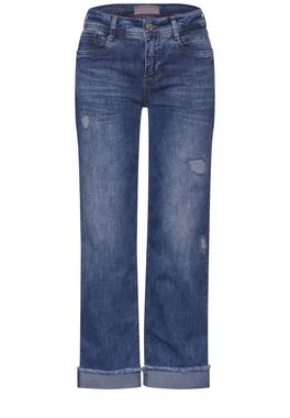 STREET ONE Comfort-fit-Jeans im Destroyed-Look