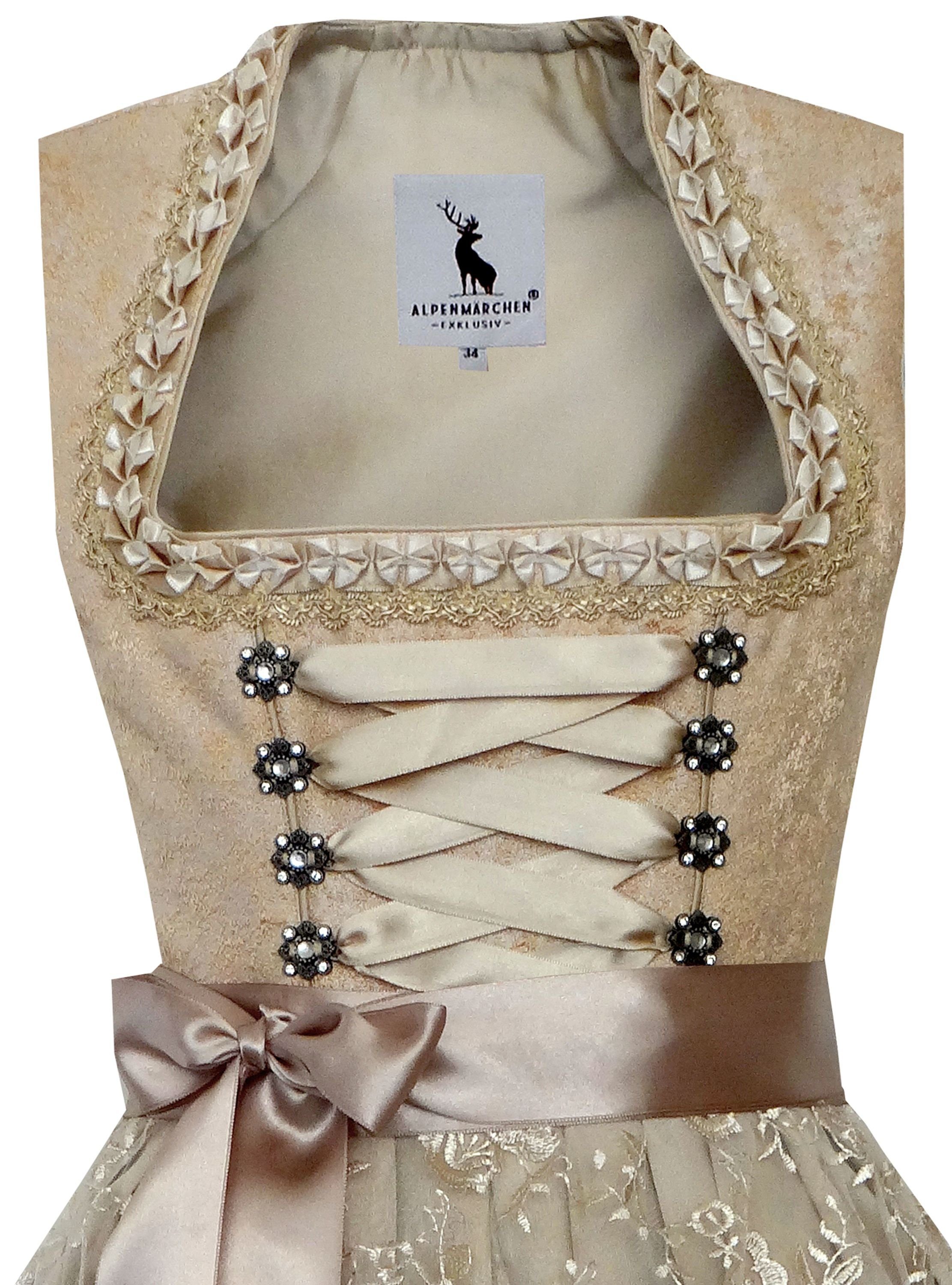 Alpenmärchen Dirndl Alpenmärchen Midi Dirndl Goldmarie - ALM662 günstig online kaufen