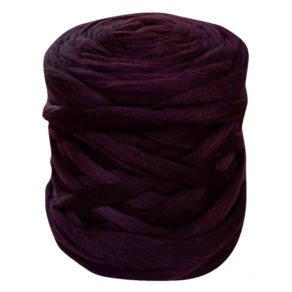 maDDma 1m Filzwolle Märchenwolle Meterware Bastelgarn, 010 aubergine