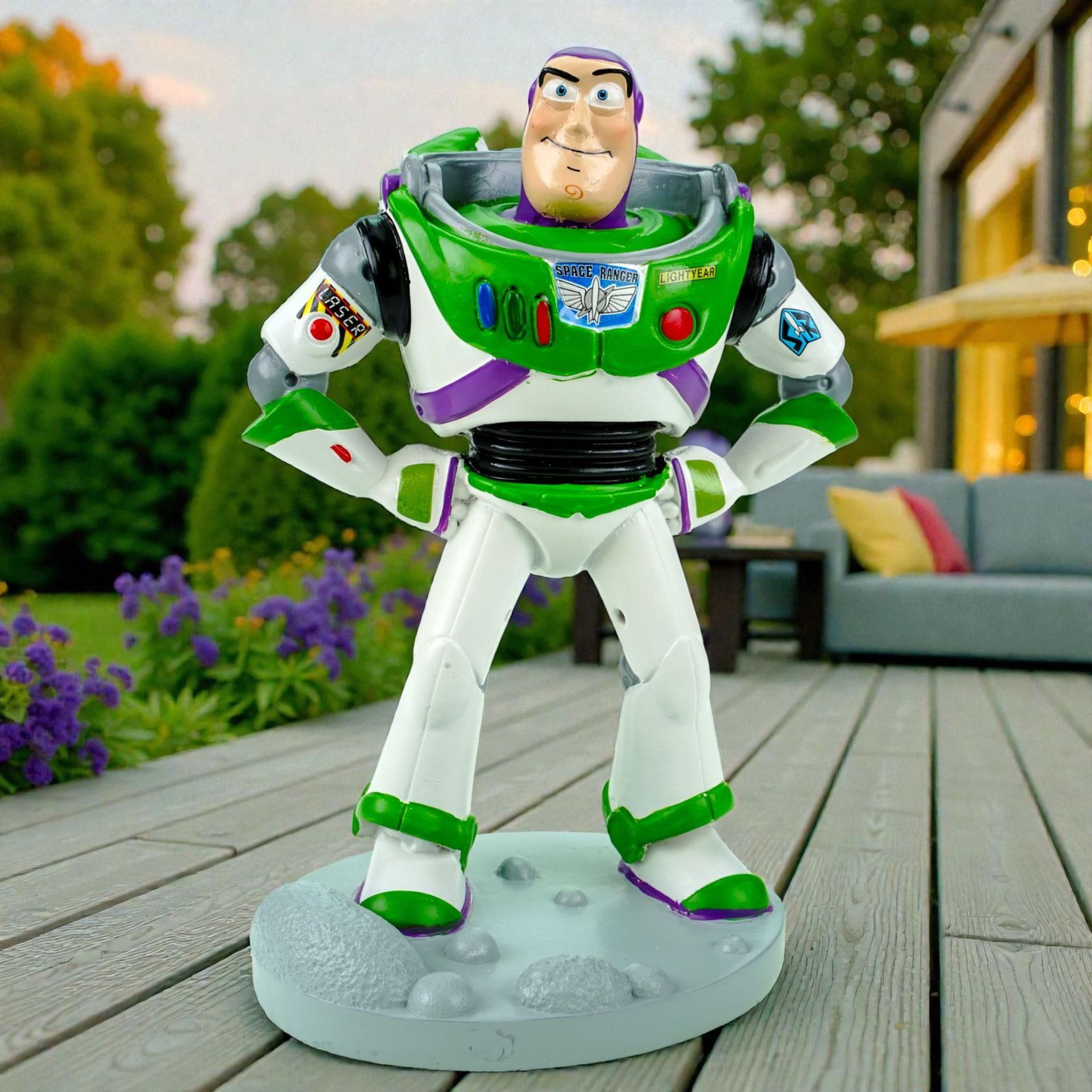 Disney Gartenfigur Buzz Lightyear Disney – Dekofigur aus Polyresin bunt 20 cm Toy Story