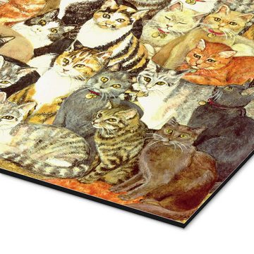 Posterlounge Alu-Dibond-Druck Ditz, Katzen, Malerei