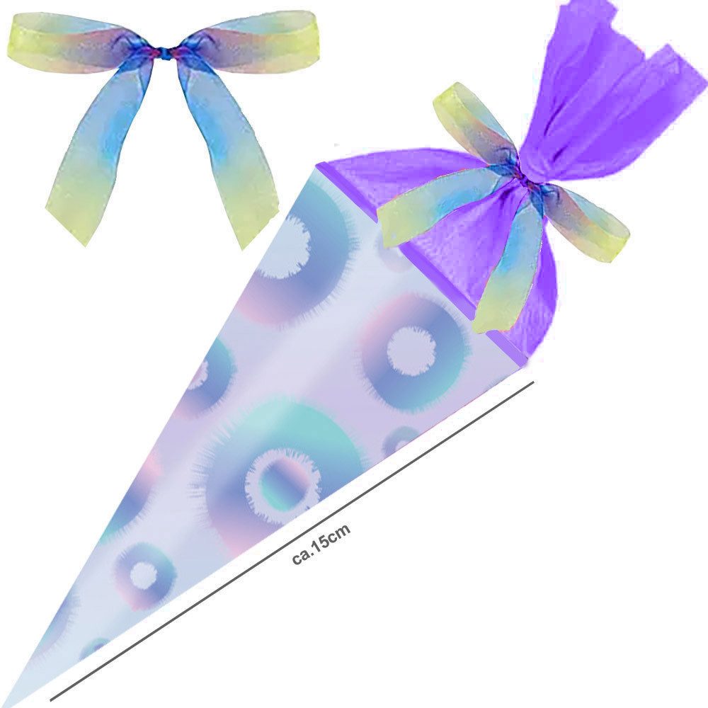 Herlitz Schultüte 15 cm gefüllt flieder Mini Punkte