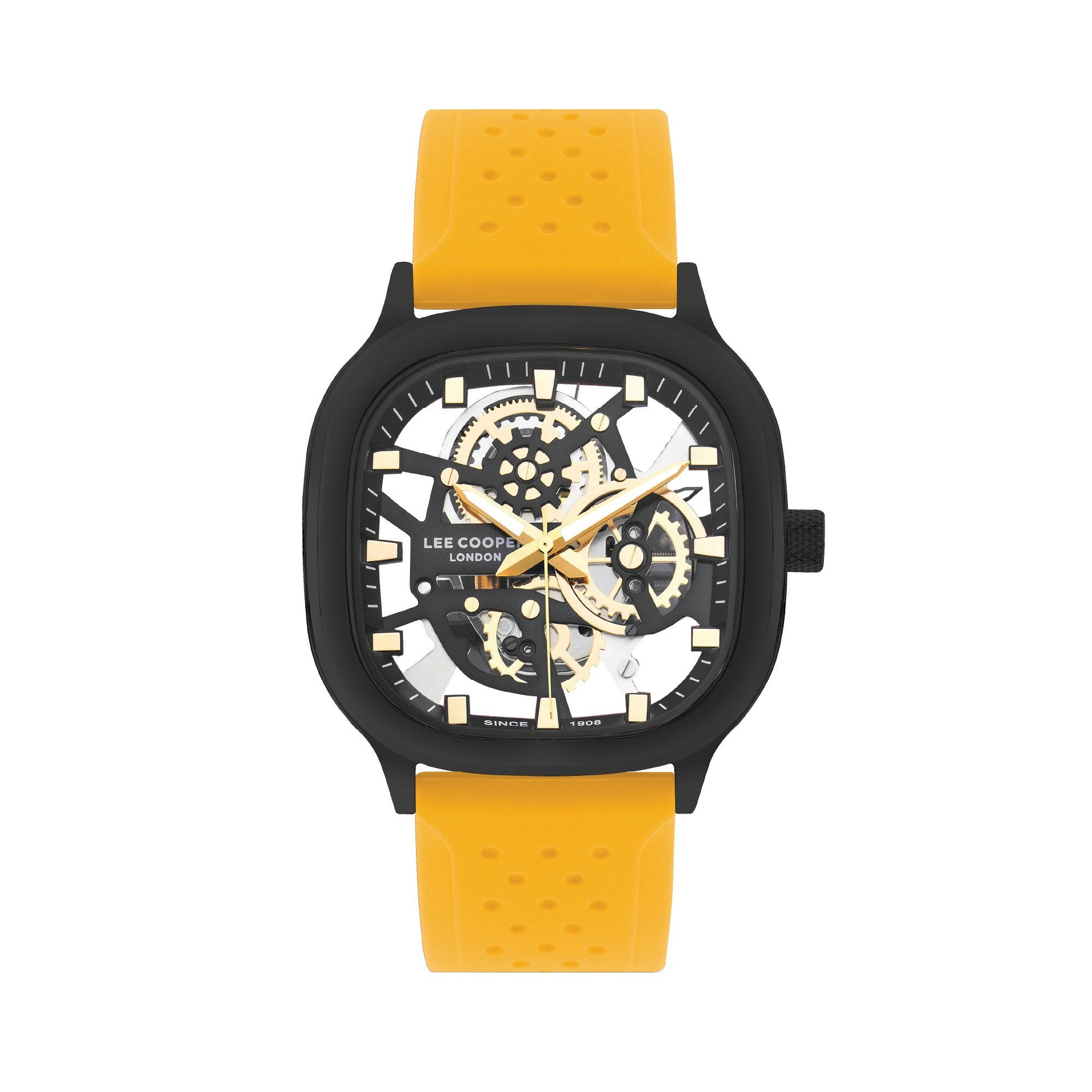 Lee Cooper Quarzuhr Herrenuhr mit Silikonarmband, Herren Armbanduhr LC07973.357, Mineralglas, 5 ATM, inkl. Geschenkbox