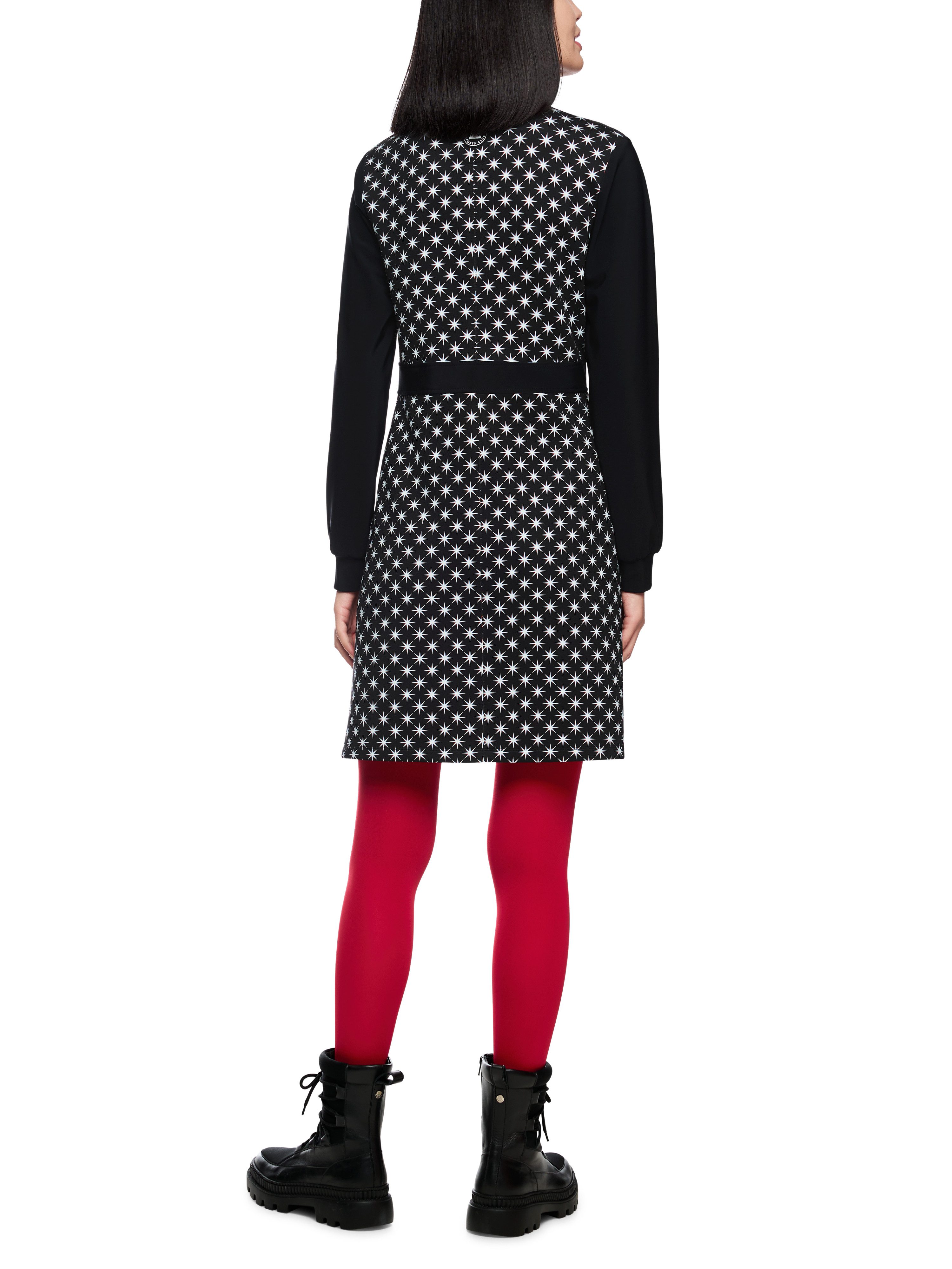 Marc Cain Midikleid Ski is the Limit Premium Damenmode mit Snowstars-Print, günstig online kaufen