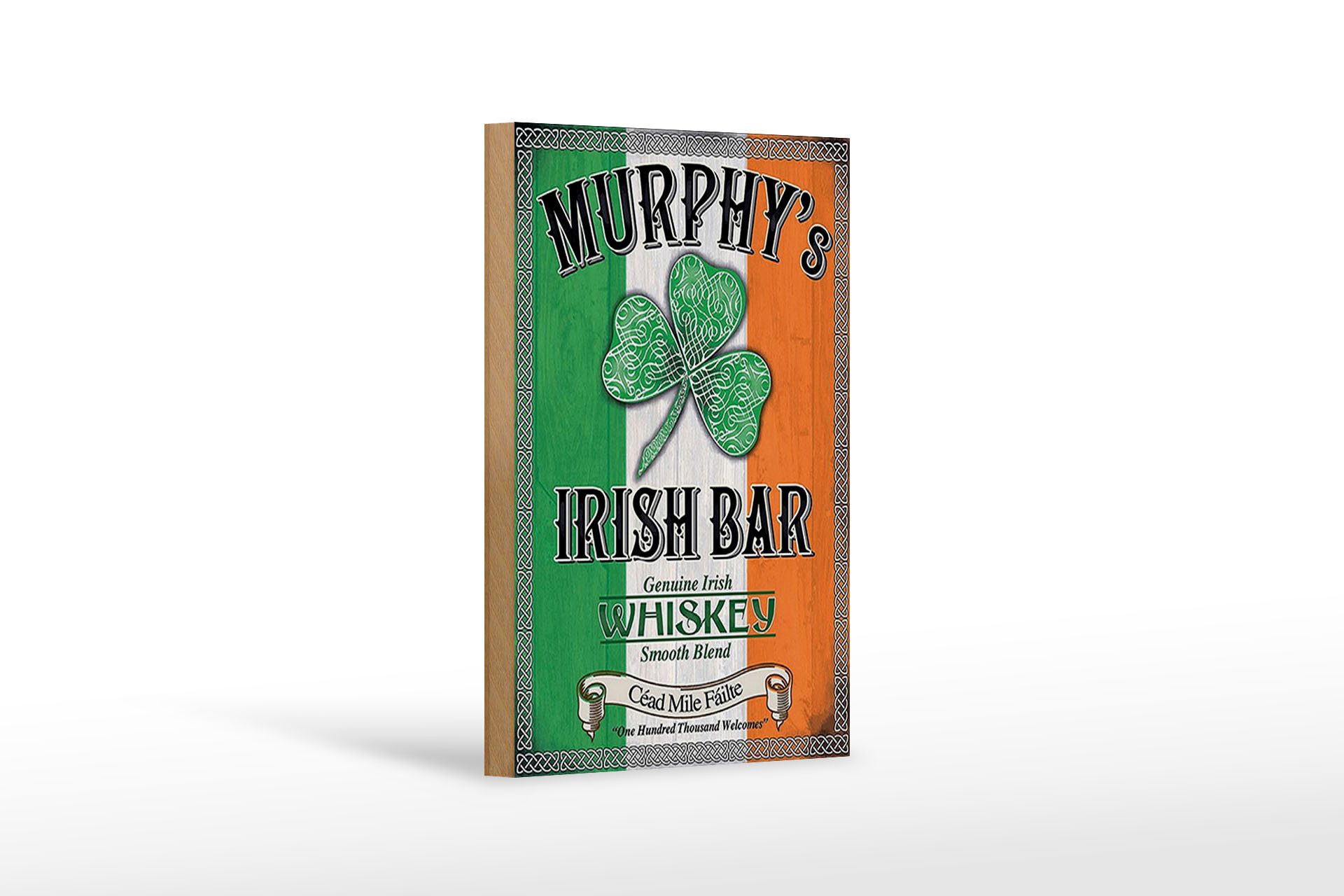 Holzbild 12x18 cm Murphy´s Irish Bar Whiskey