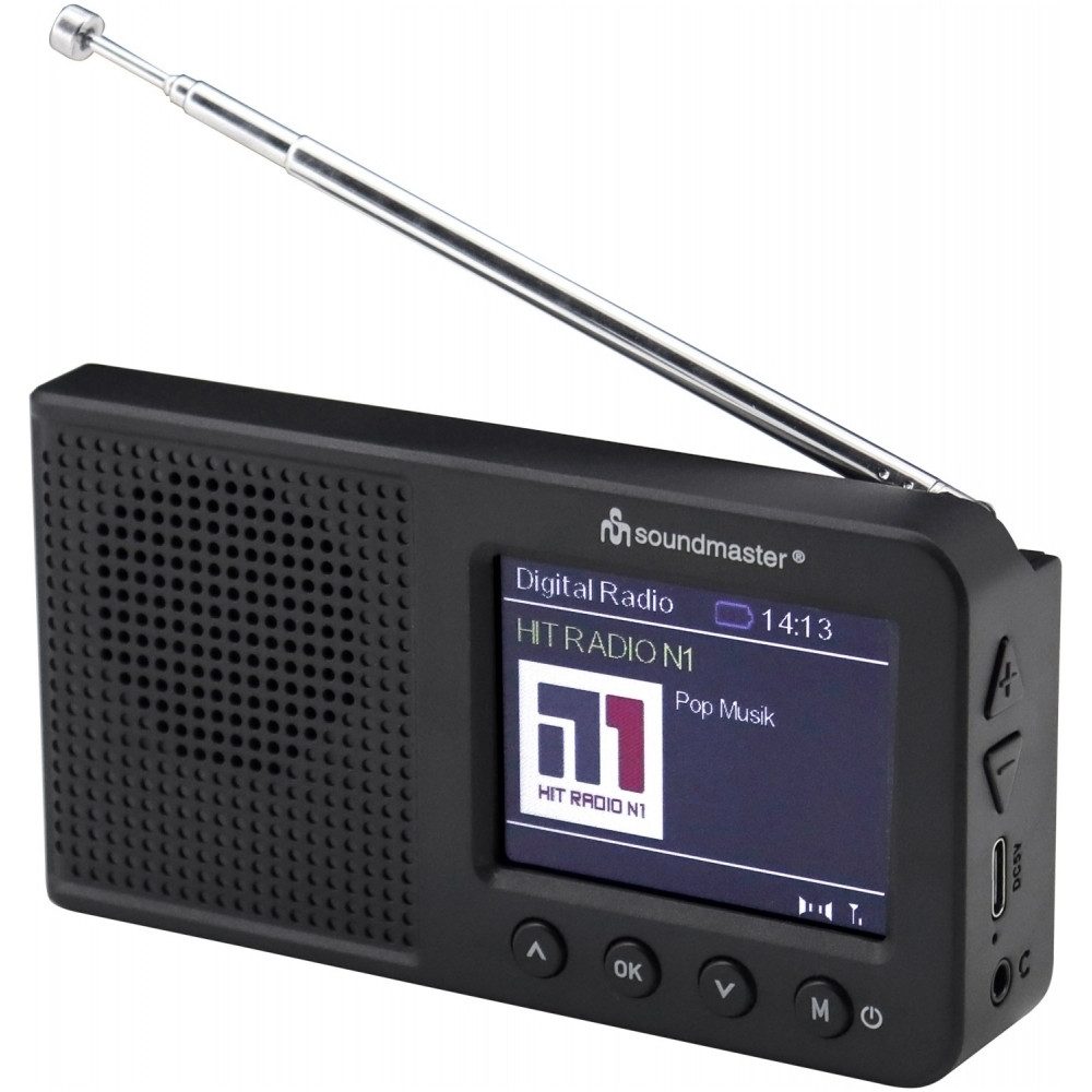 Soundmaster DAB175SW Heimradio schwarz DAB+ Radio schwarz Radio (Tuner für UKW/DAB+, PLL-Synthesizer-Tuner)