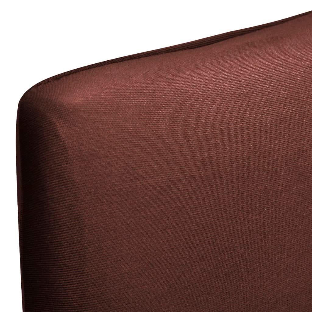 furnicato Stuhlhusse Braune Stuhlhussen 46-55 cm Rückenlehnenhöhe, 38-45 cm Breite, Knitterfreie Stuhlbezüge, maschinenwaschbar und elastisch für Hotels – Bild 5 von 5