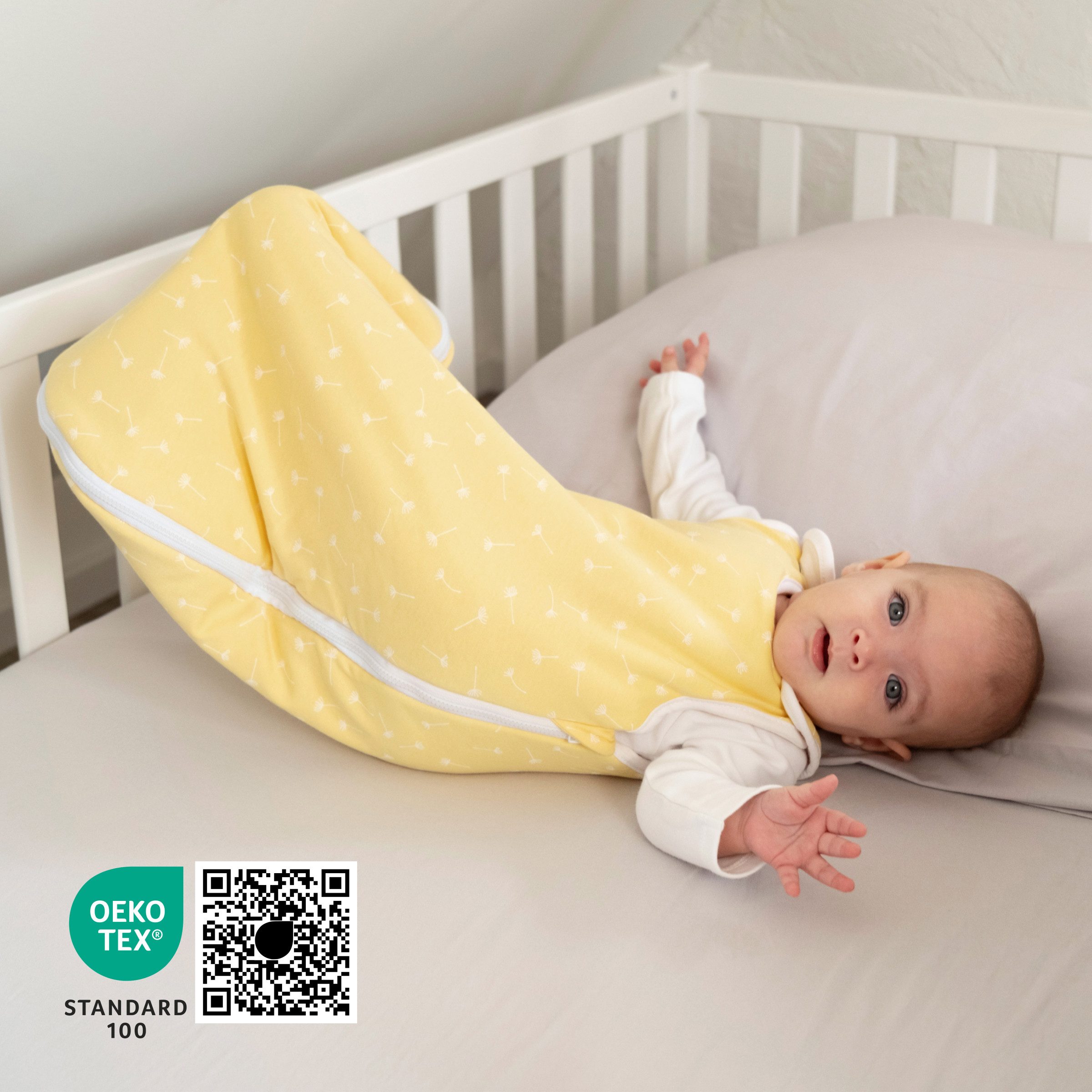 Ehrenkind Ganzjahresschlafsack Schlafsack Rund 2.5 TOG, Bio-Baumwolle, Baby Schlafsack (Standard 100 by OEKO-TEX, 100% Bio-Baumwolle, Ganzjahresschlafsack, 2.5  – Bild 2 von 5