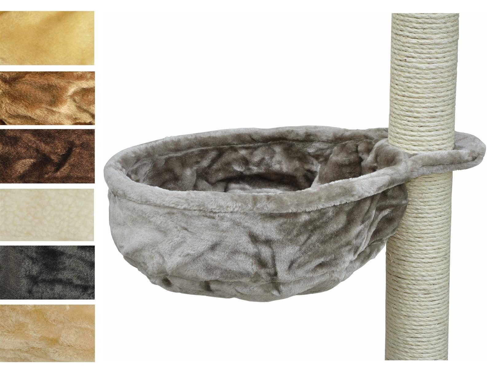 nanook Ersatz-Kratzbaumstamm Liegemulde Hängematte für Serie Sigurd Farbe hellgrau, Ø 40 cm