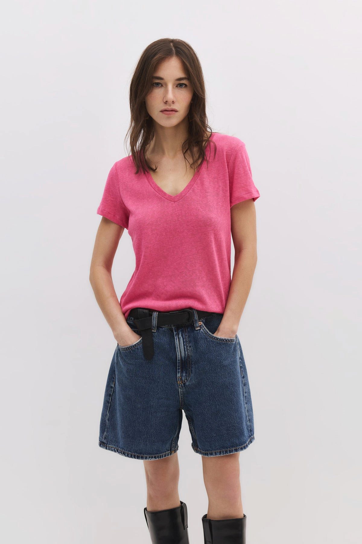 No Matter What T-Shirt Leinen-Basic-T-Shirt mit günstig online kaufen