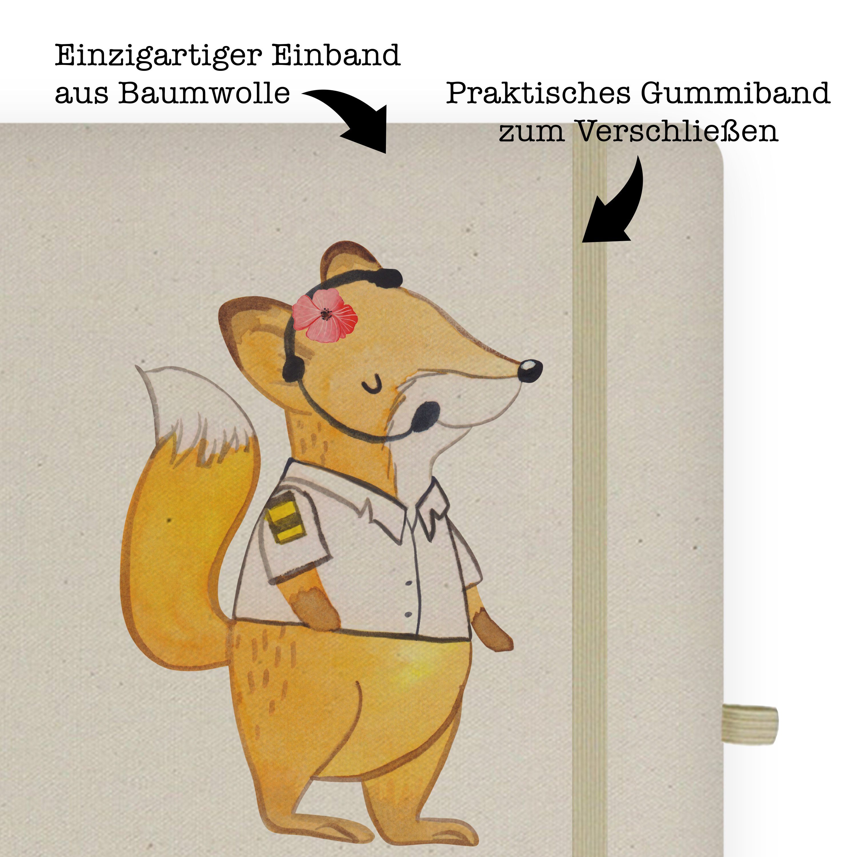 Mr. & Mrs. Panda Notizbuch Flugkapitänin, Mrs. mit Notizblock, Geschenk, Herz Pilotin - - & Mr. Panda Transparent