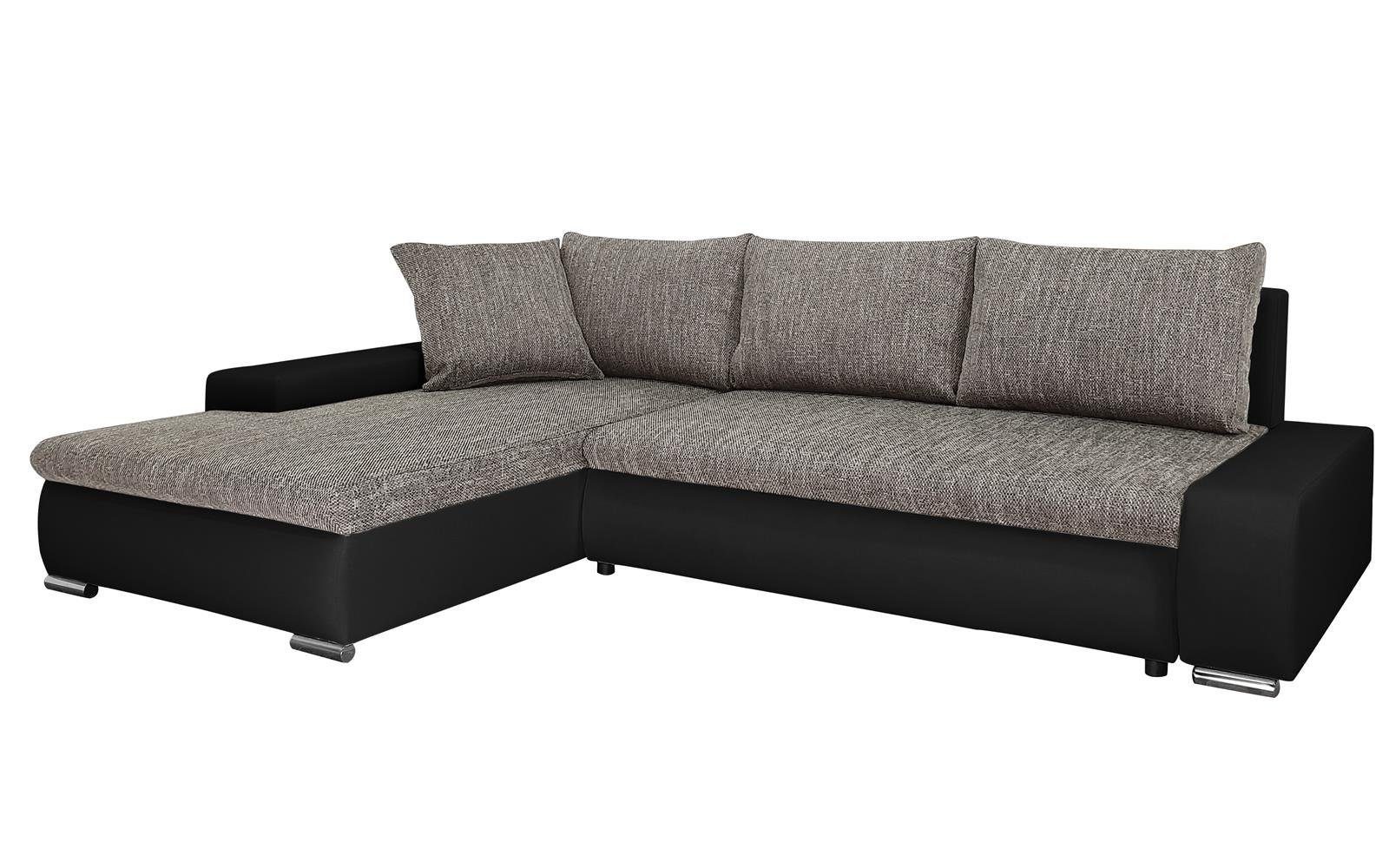 Beautysofa Polsterecke mit Schlaffunktion Teo L, günstig online kaufen