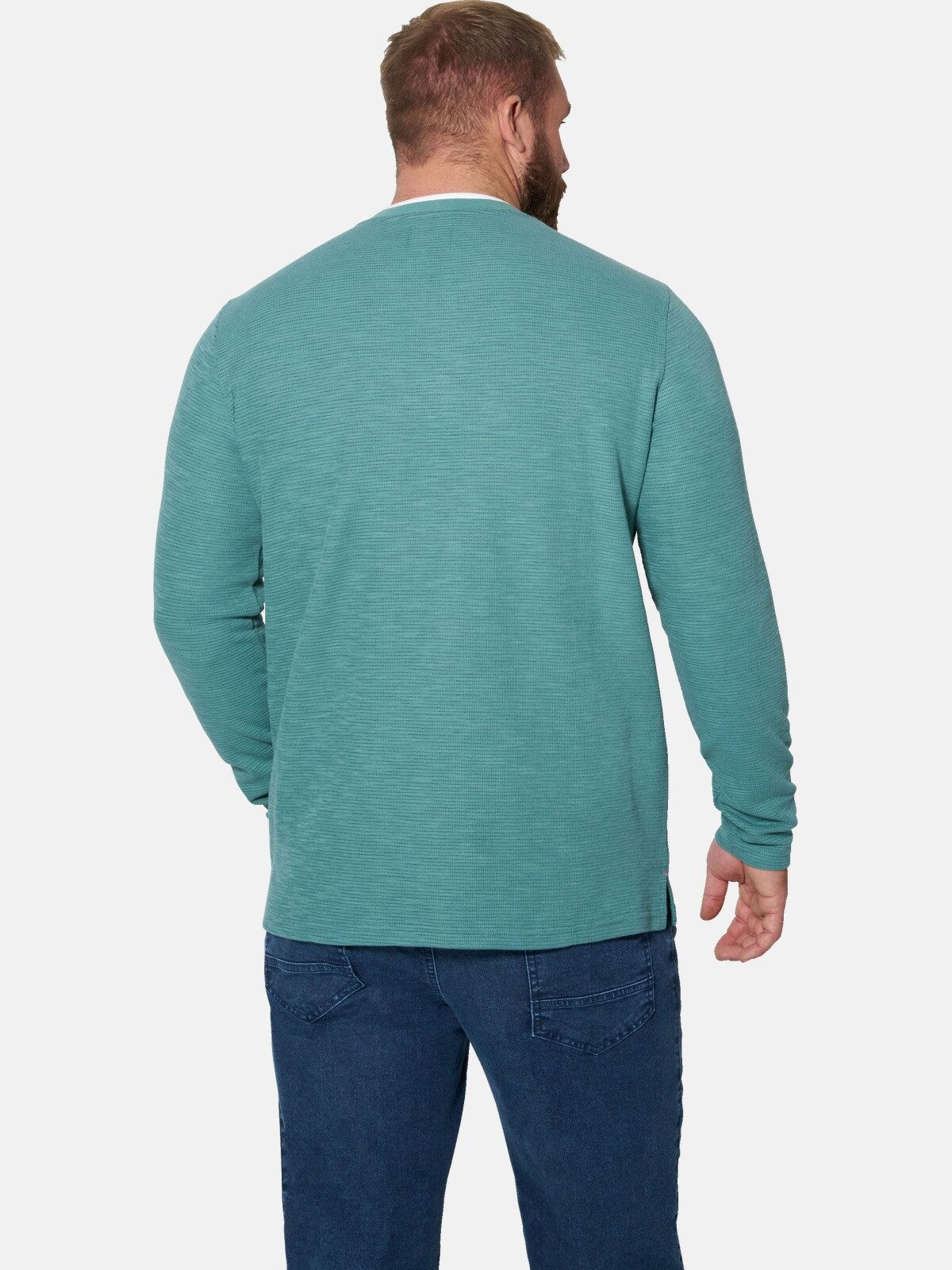 Jan Vanderstorm Sweatshirt AKKA mit moderner Knopfleiste