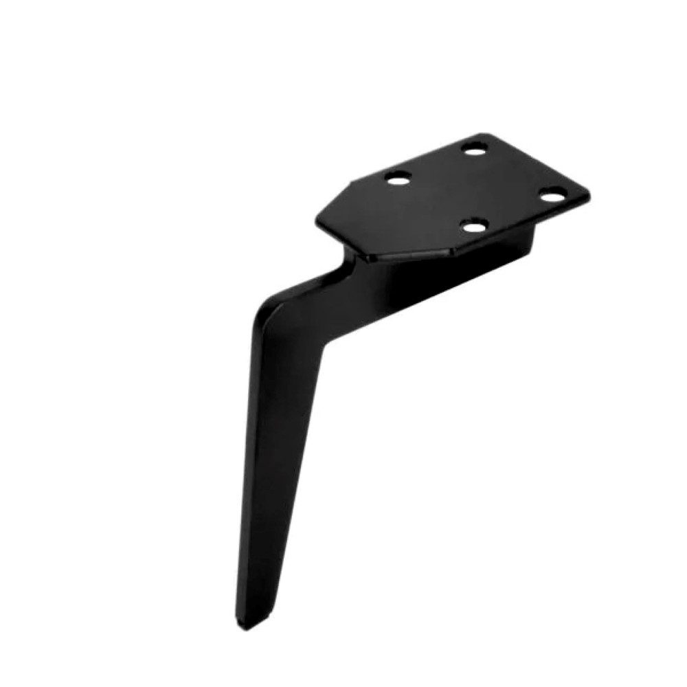 Prima-Online Möbelfuß Möbelfuß 170 mm schwarz Metall – stabile Montageplatte 100 x 70 mm, (1-St), Hohe Tragfähigkeit,pulverbeschichtet, einfache Montage