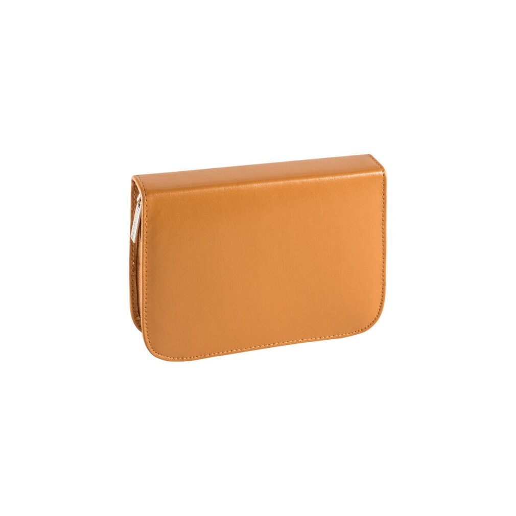 BRUNNEN Federmäppchen Federmäppchen befüllt braun 15 teilig, 19,5 x 3,5 cm