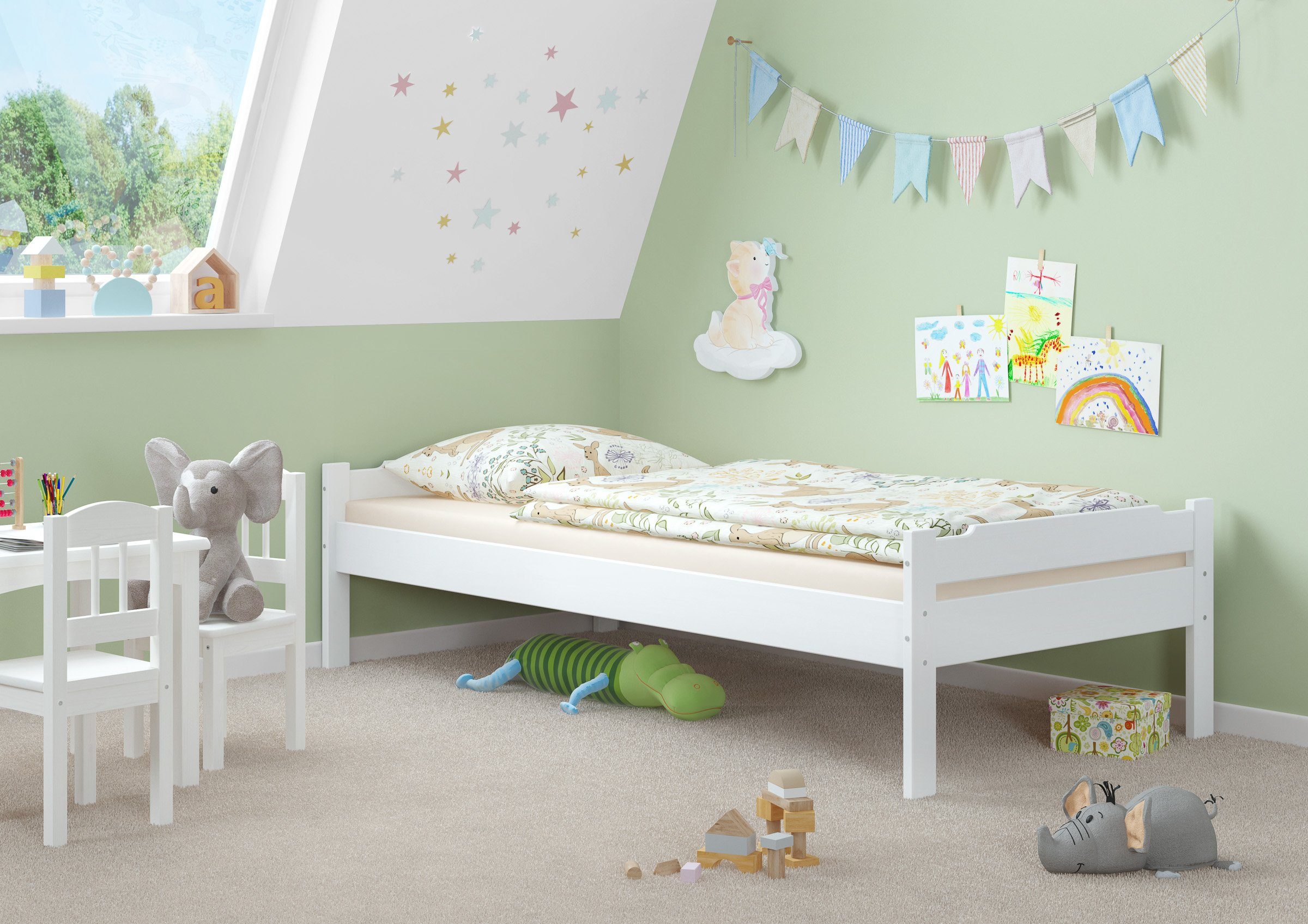 ERST-HOLZ Bett Einzelbett Bettrahmen 90 x günstig online kaufen