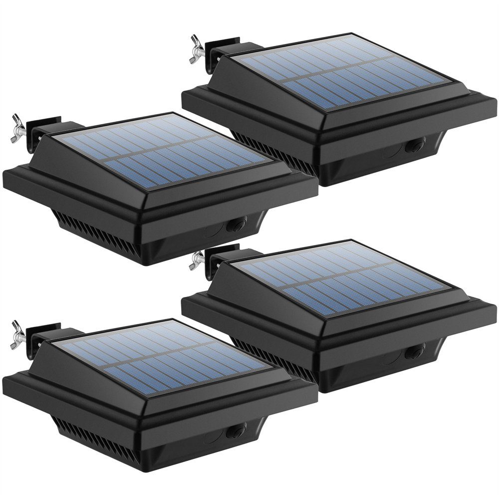 Solarleuchten 25LEDs fur Dachrinnen Zaun mit PIR Sensor/Lichtsensor Beleuchtung 