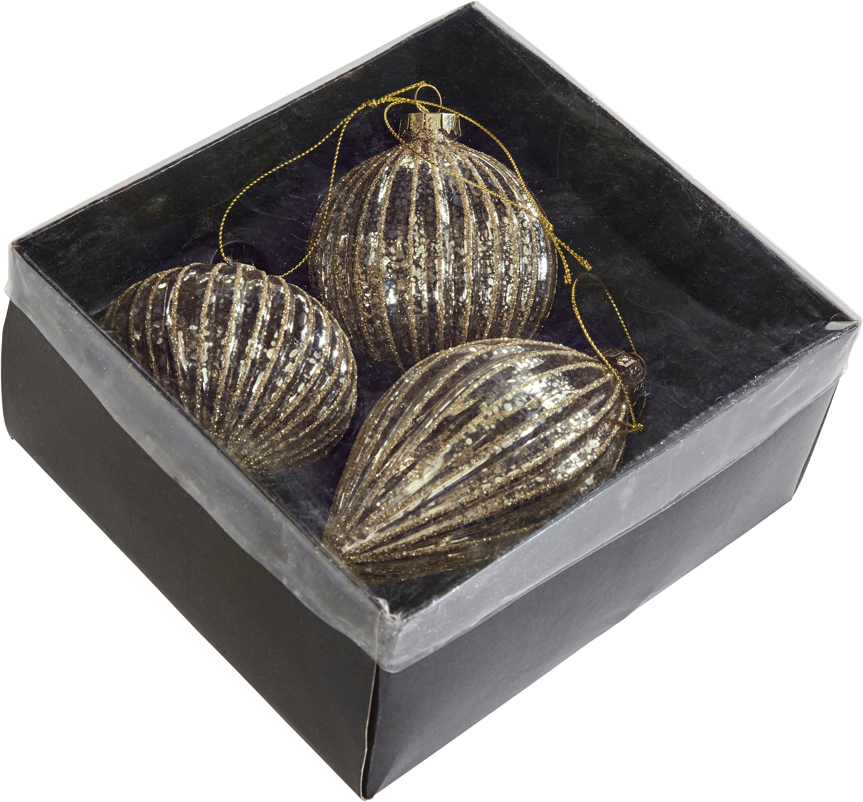 Guido Maria Kretschmer Home&Living Christbaumschmuck Weihnachtsdeko, Christbaumschmuck (6-tlg), aus Glas