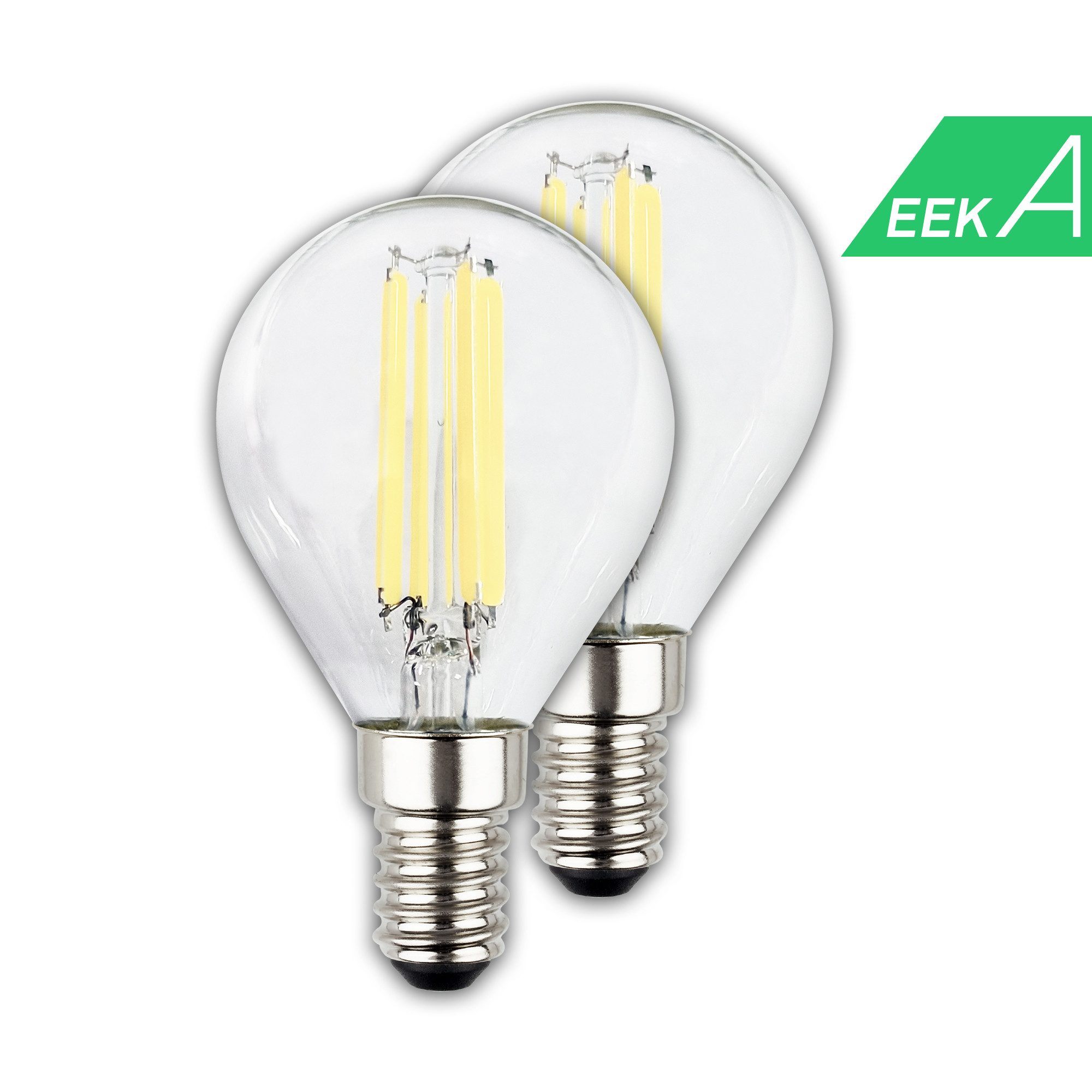 Briloner Leuchten LED-Leuchtmittel 2er Set EEK A Warmweißes Licht, GU10, E27, E14