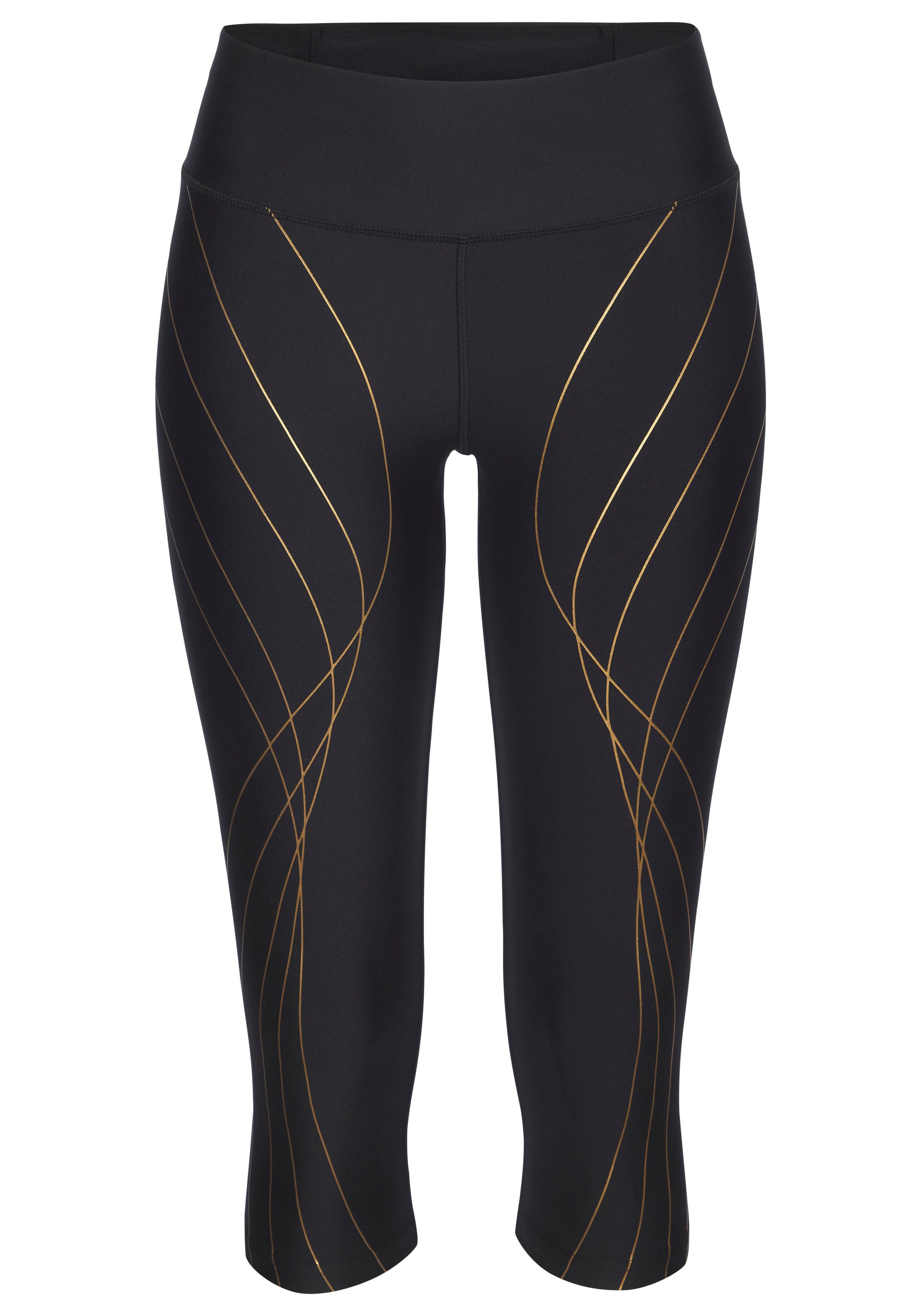 LASCANA ACTIVE Caprileggings mit schimmerndem Druck, Sportleggings – Bild 2 von 5