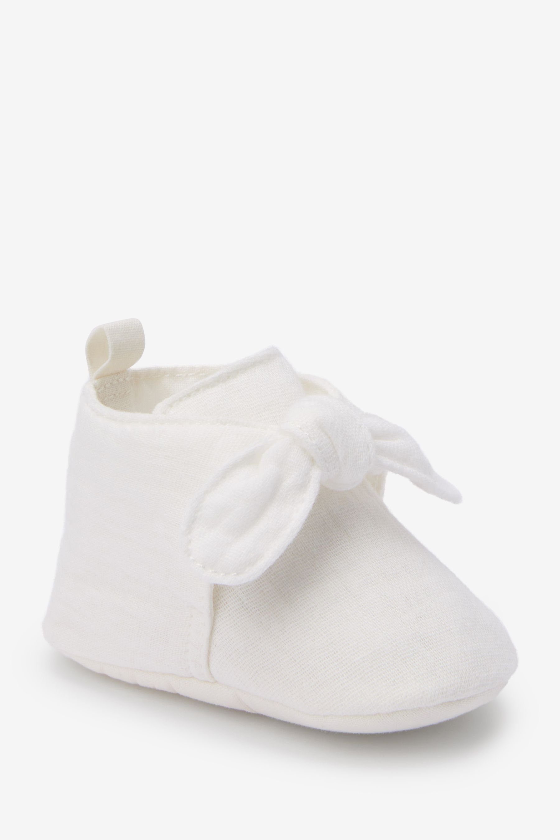 Next White (1-tlg) Stiefelchen zum Babystiefel Binden