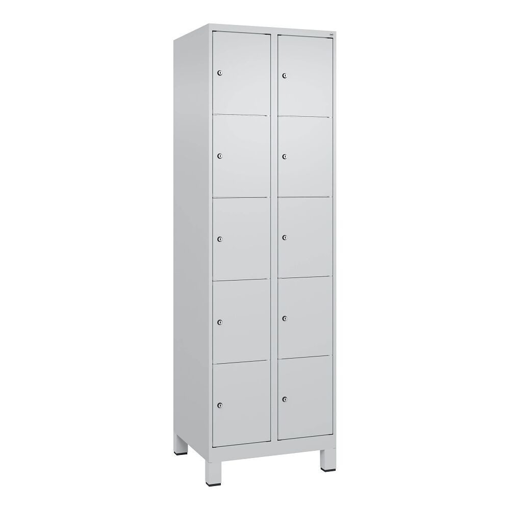 C+P Garderobenschrank Fächerschrank Classic Plus, 5 Fächer übereinander, Abteilbreite 30 ... Geeignet für Kindergärten, Schulen und Vereine