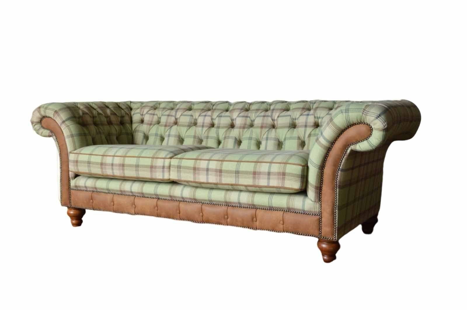 in Luxus Sitzer Sofa Made Sitz Design Couch Textil Neu, Chesterfield Polster JVmoebel Europe Sofa 3