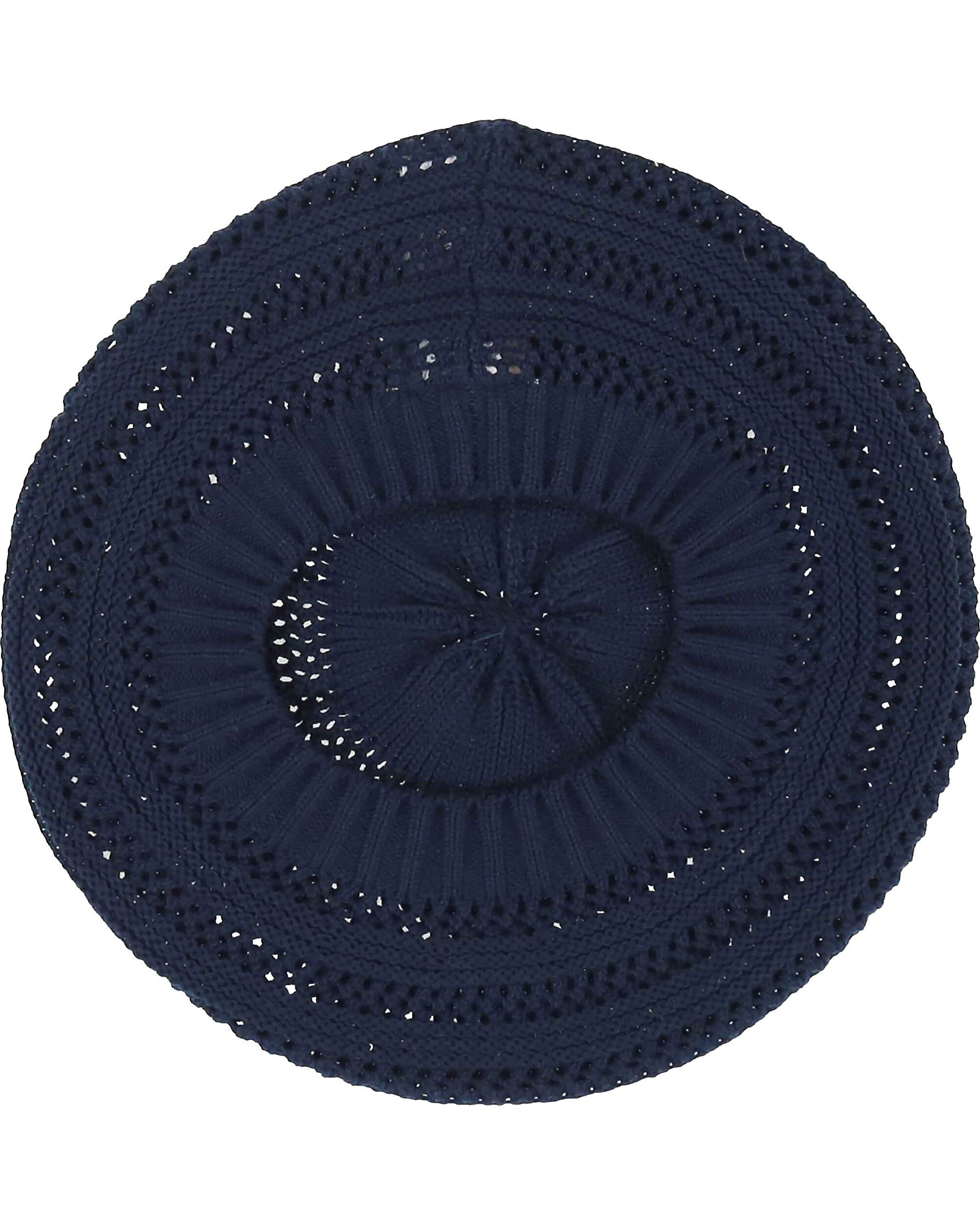 Loevenich Baskenmütze Loevenich Béret mit süßem Loch-Muster (keine) keine