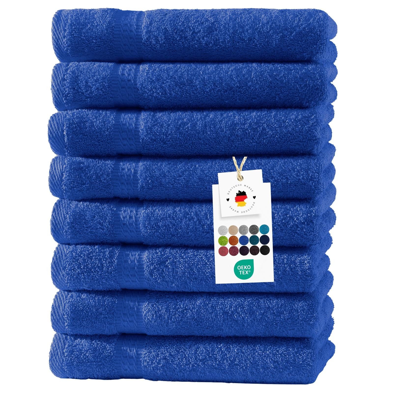 Carpe Sonno Gästehandtücher 30x50 cm 8x Gästetuch Set 100% Baumwolle Frottier Handtücher 500 g/m2, Frottier (Spar-Set, 8-St), Extra Soft & Weich, Saugfähig, Schwer, Atmungsaktiv, schnell trocknend