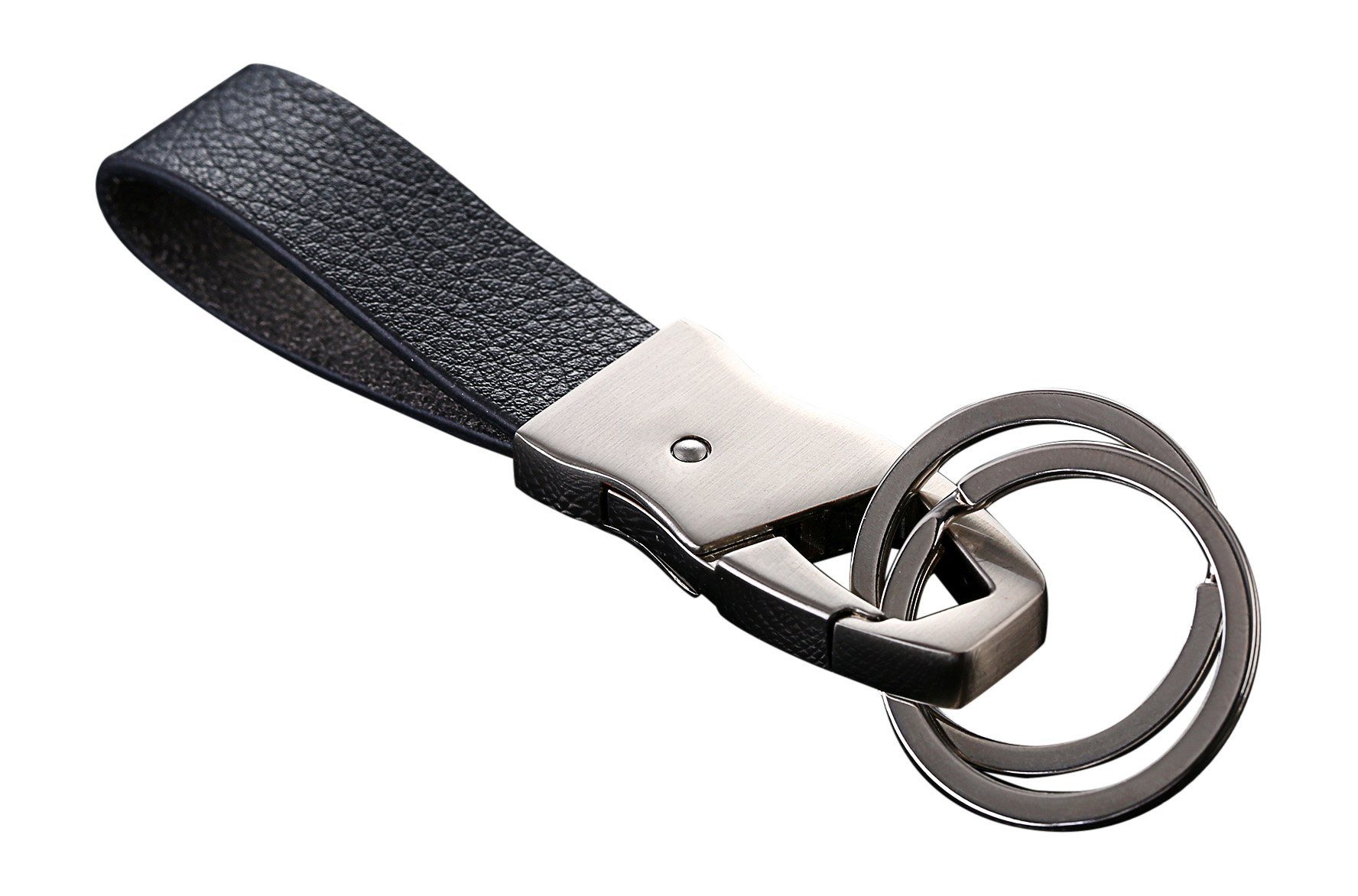 Schlüsselhalter mit Geschenk Schlüsselanhänger Geschenkbox Ringen Silber Schlüsselanhänger aus und - Cerbery Kunstleder Schlüsselring, Schlüsselbund Leder Auto Schlüsselband