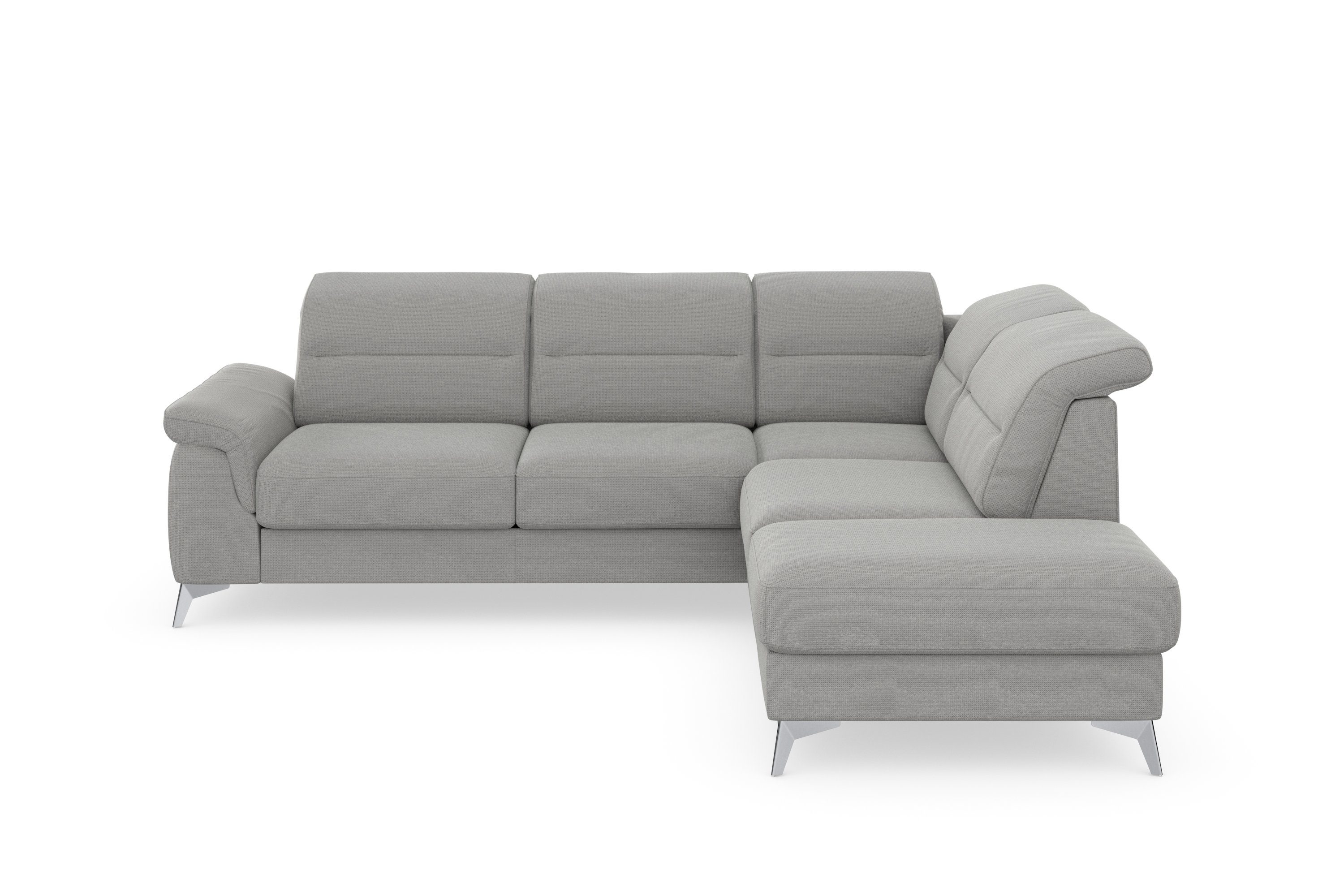 Ecksofa und Kopfteilverstellung optional sit&more mit mit mane, Armteilfunktion Sinatra,