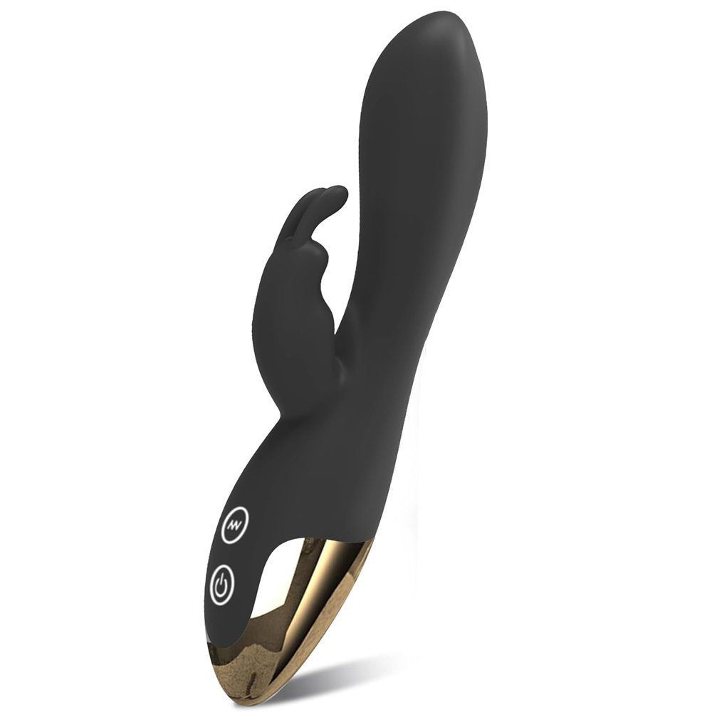 LOVONLIVE Vibrator Rabbit Vibrator G-Punkt und Klitoris Vibration für frauen mit 10 Modi, mit 2 Motoren,Ergonomisches Design,Silikon Leise Dildo für paare