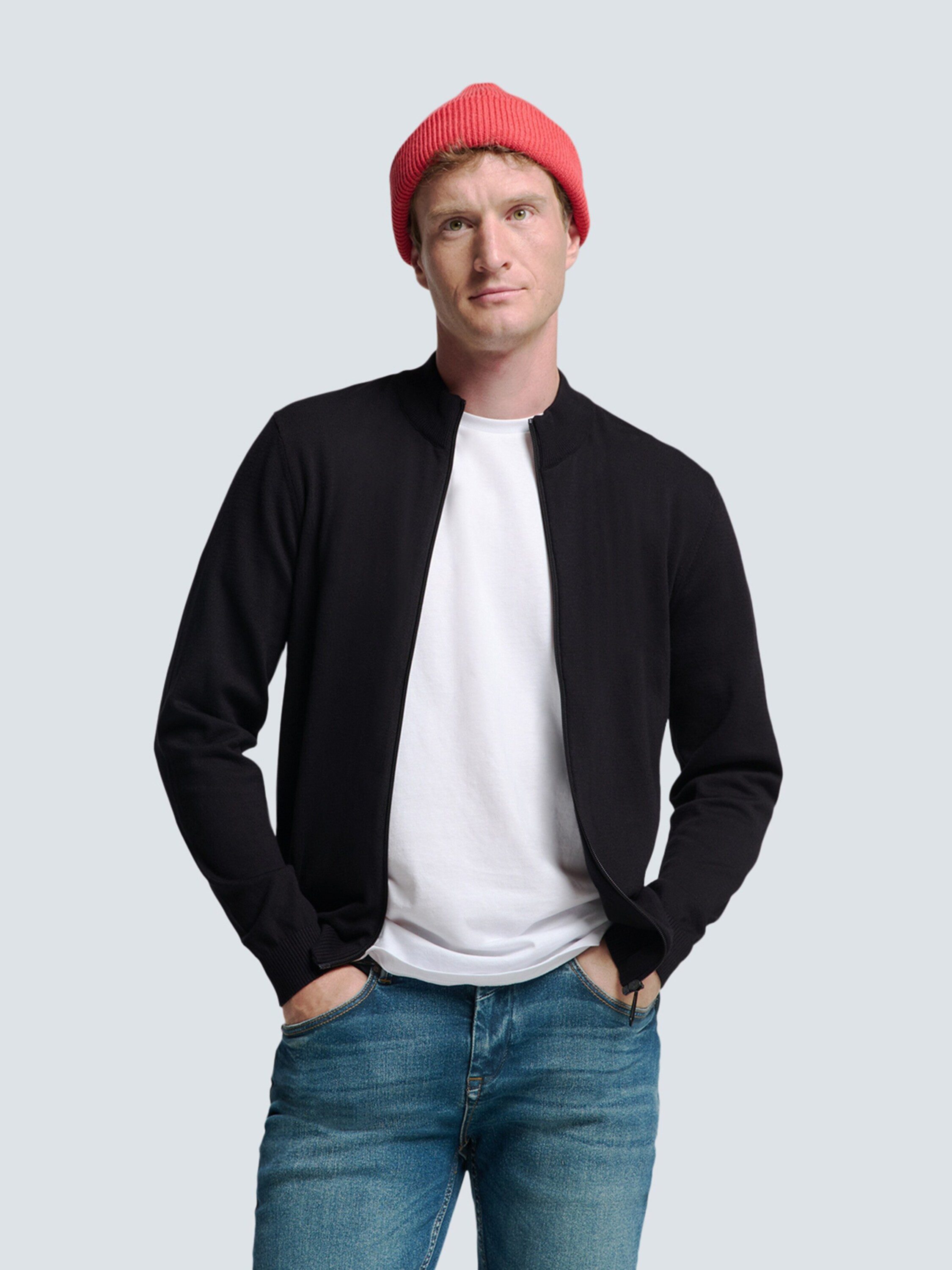 NO EXCESS Strickjacke (1-tlg) Plain/ohne Details