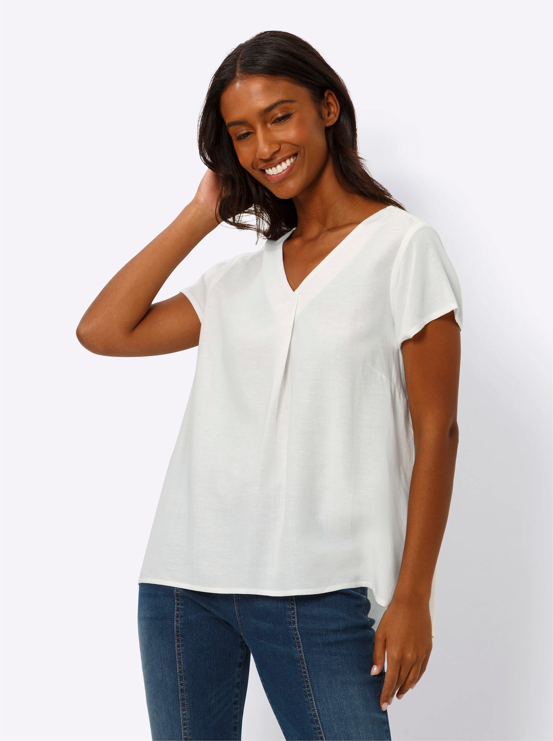 heine Klassische Bluse Bluse Kurzarm günstig online kaufen