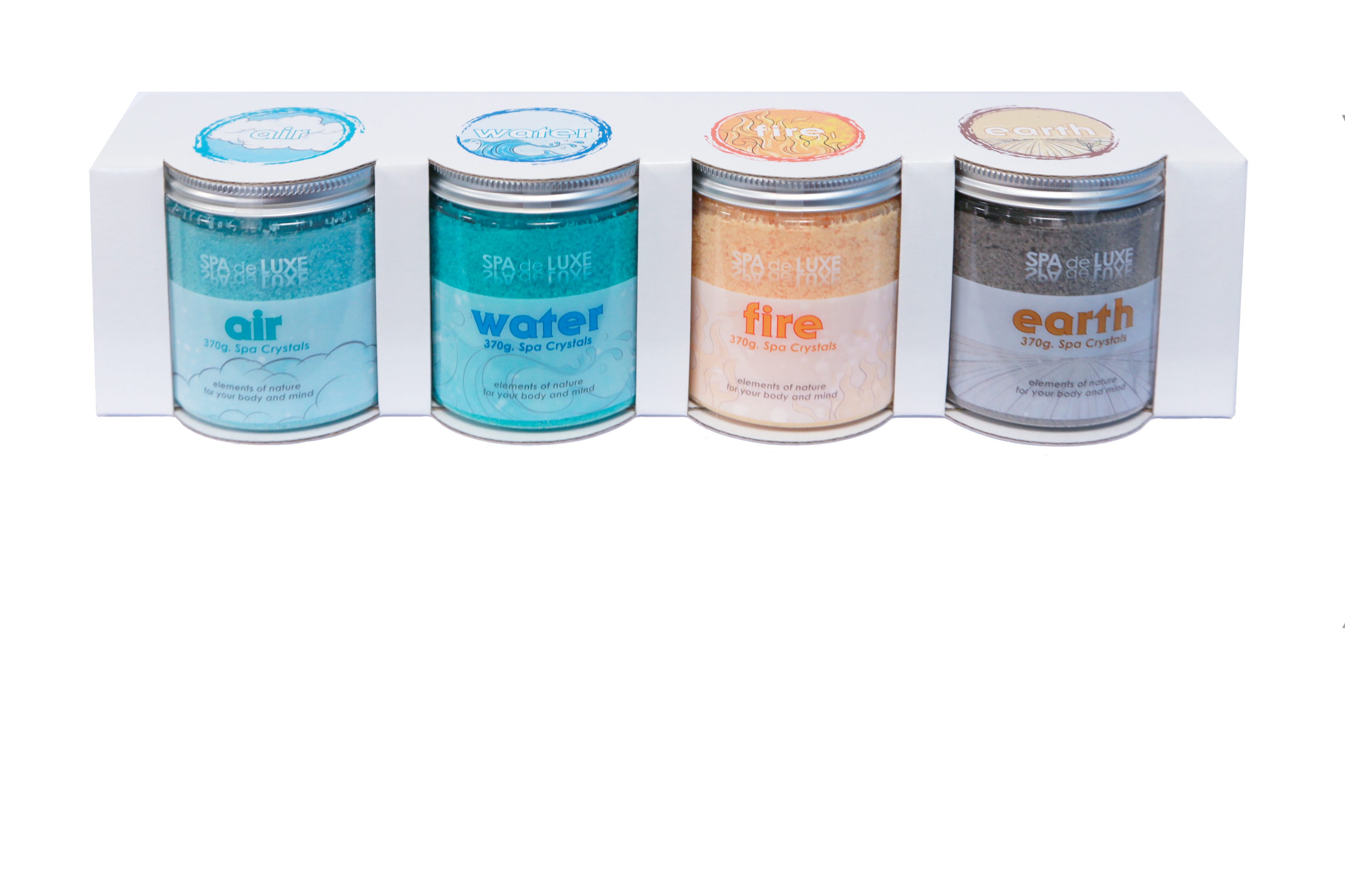 PoolSpezi Badesalz AquaFinesse Spa de Luxe Crystals 4er Set Aromagranulate Whirlpool, 1-tlg.