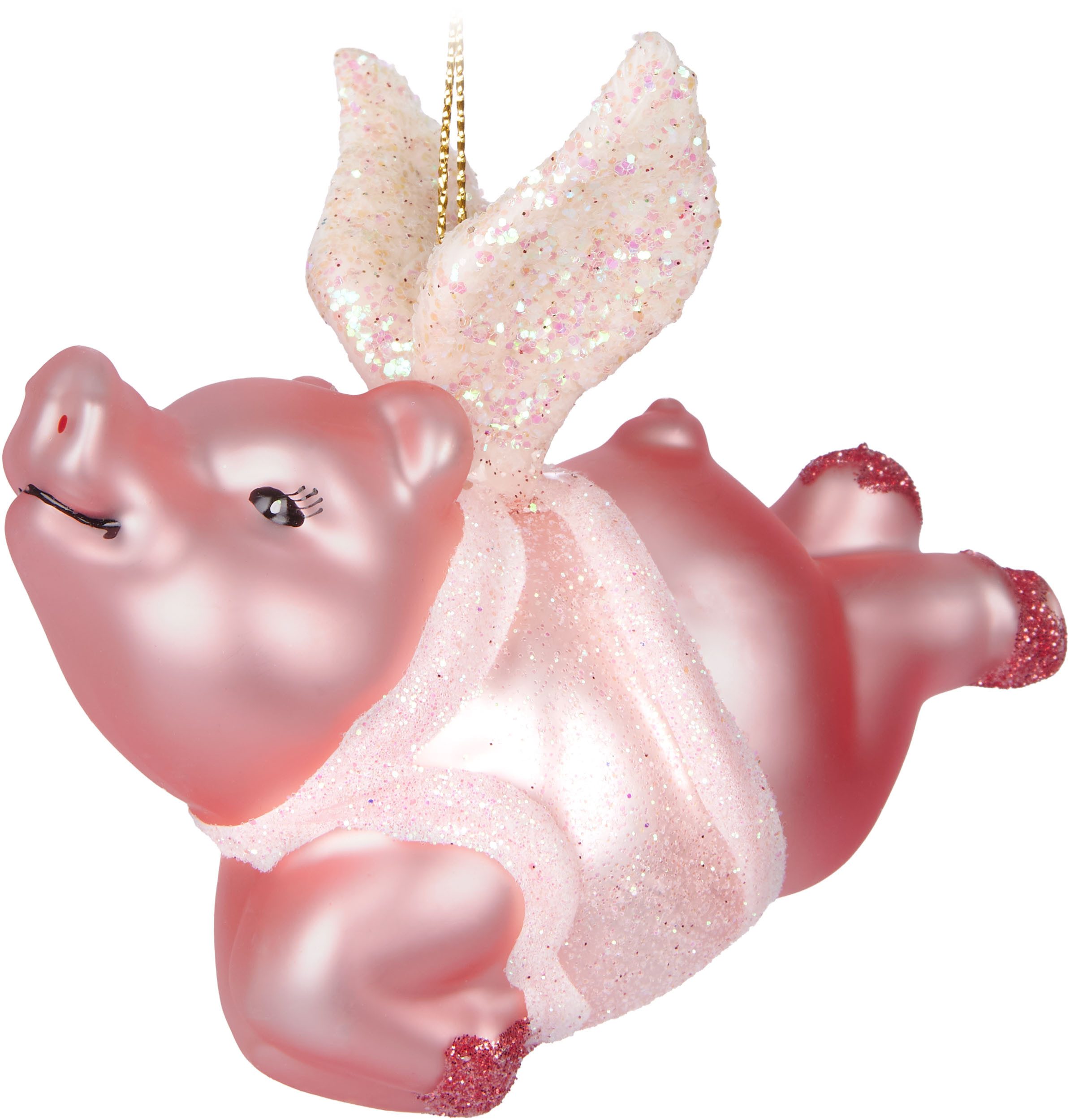 BRUBAKER Weihnachtsbaumkugel Fliegendes Schwein - Weihnachtskugel Schweinch günstig online kaufen