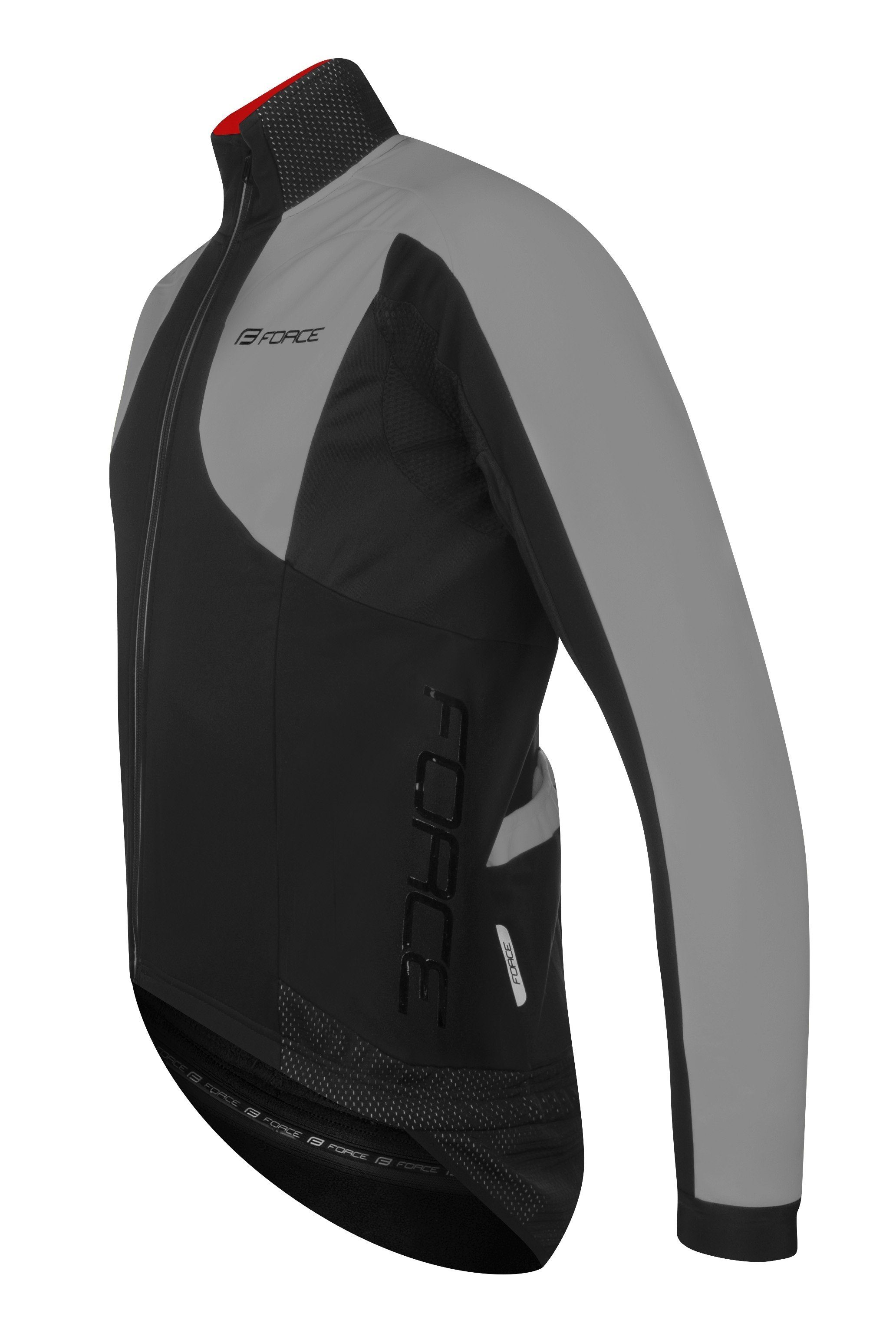 FORCE Fahrradjacke Jacke FORCE X100 winter schwarz-grau 0 °C bis +10 °C %%% *