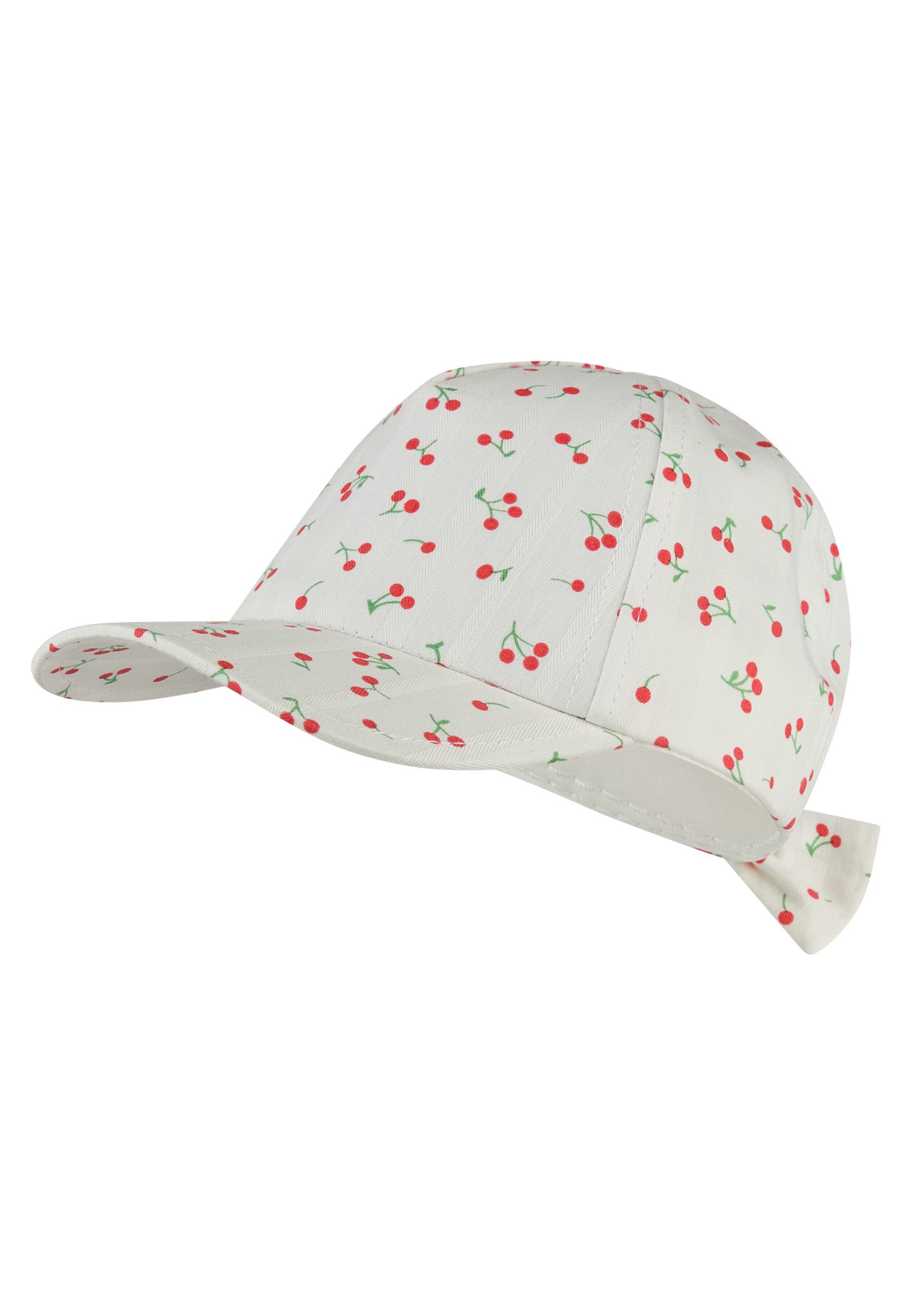 Sterntaler® Baseball Cap Basecap Kirschen (1-St) Baumwoll-Basecap mit Kirschen, Schleife hinten und Gummi