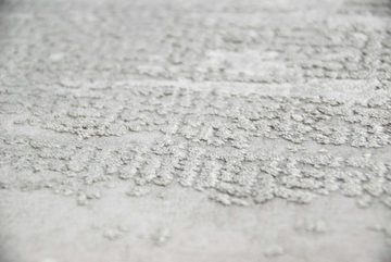 Teppich Hochwertiger Design Teppich Abstrakt aus Naturfasern in Grau, Teppich-Traum, rechteckig, Höhe: 7 mm