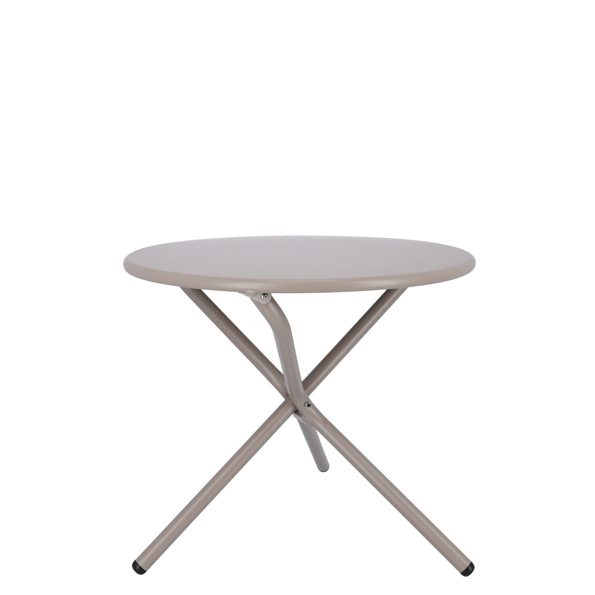 Fiam Beistelltisch Tris aus Aluminium, Taupe