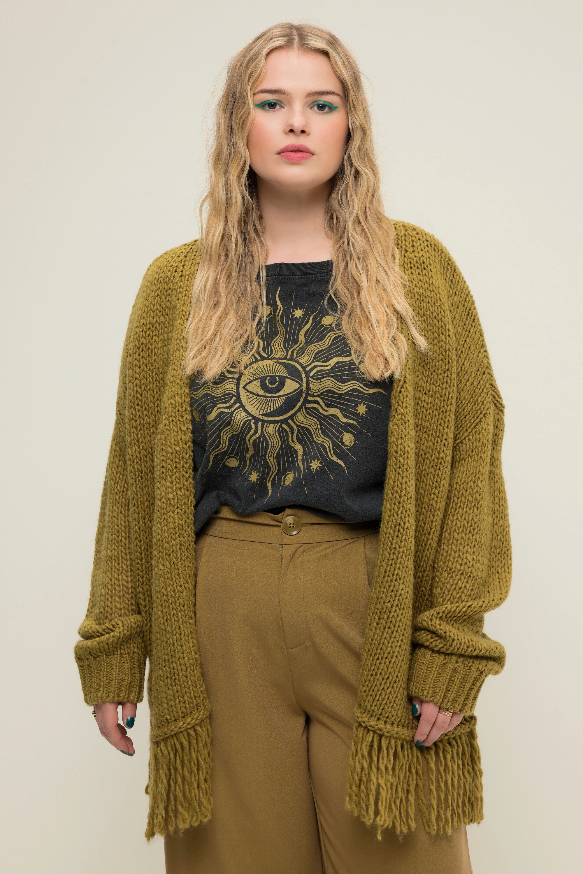 Studio Untold Strickjacke offene Strickjacke oversized günstig online kaufen