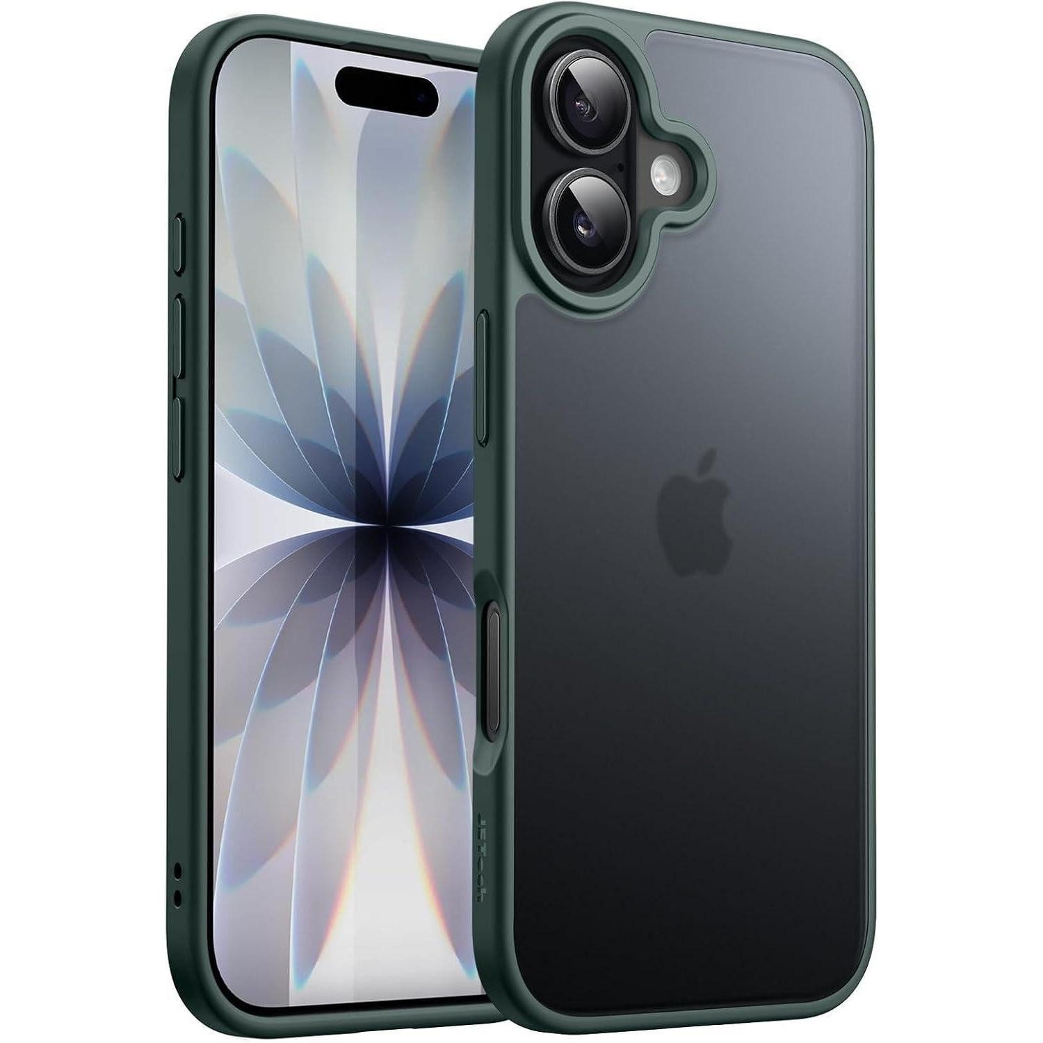 LuxusKollektion Handyhülle Handyhülle iPhone 17 stoßfest Militärstandard matt Dunkelgrün